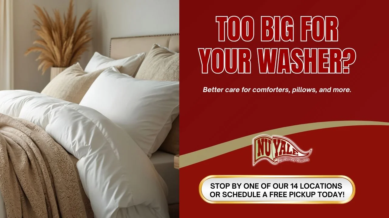 comforter and pillows professional cleaning bulky laundry Louisville KY