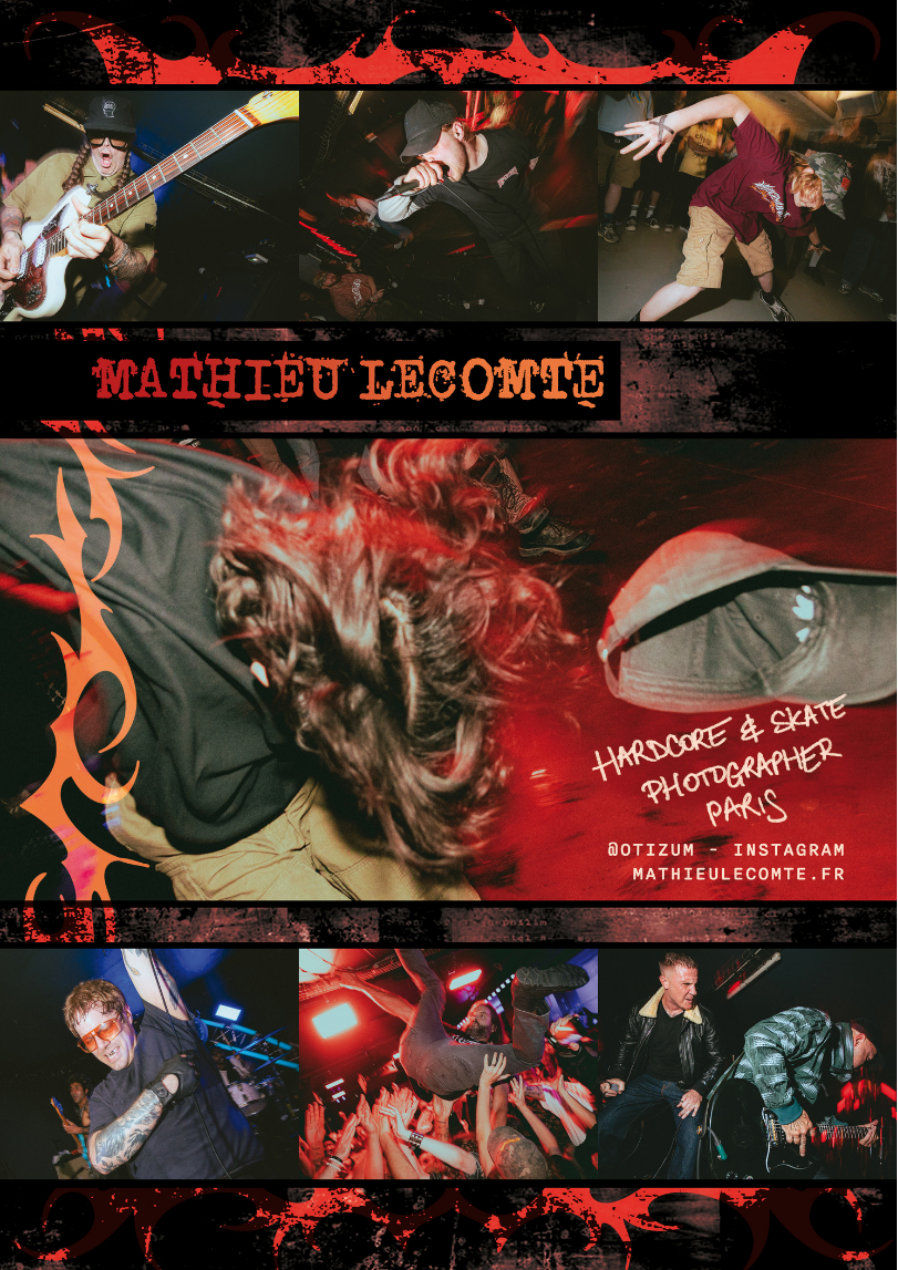 French Hardcore and Skate Photographer Mathieu LeComte featured in NOIZE Magazine Print Volume 3