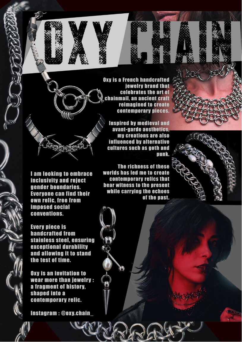 Oxy Chain jewelry designer featured in NOIZE Magazine Print Volume 3