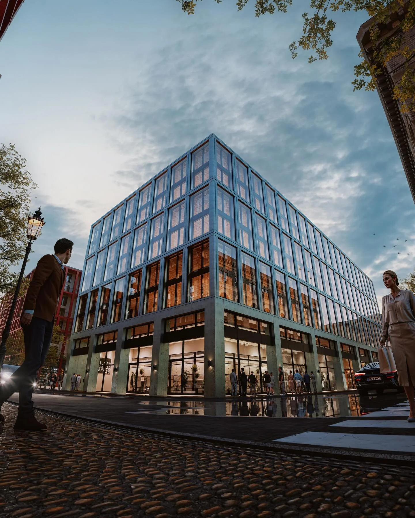 Projekt &rdquo;NORDIC GRID&rdquo;✨

Ett modernt kontorshus i stadsmilj&ouml;, d&auml;r fasadens rytm och transparens skapar ett levande uttryck mot gatan.💫

Byggnaden best&aring;r av en tydlig struktur av glas och b&auml;rande ramar som ger b&aring;