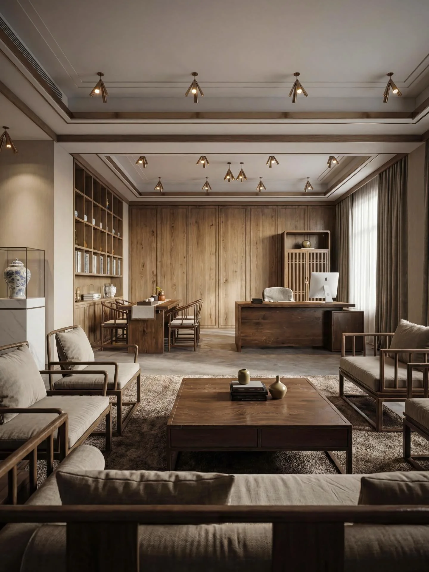 Ett rum d&auml;r materialvalen f&aring;r tala och detaljerna skapar k&auml;nslan.
Balansen mellan tr&auml;, ljus och texturer ger en varm och harmonisk atmosf&auml;r.

Kontakta oss p&aring; info@shritningar.se ifall du &auml;r i behov av liknande pro