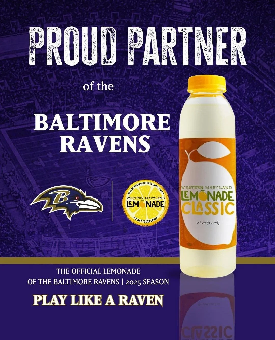 🍋 Local Roots. Statewide Recognition. 🍋⁠
When a business starts in our backyard and ends up on a major league stage, it inspires us all. Western Maryland Lemonade becoming the official lemonade of the Baltimore Ravens shows what is possible when yo