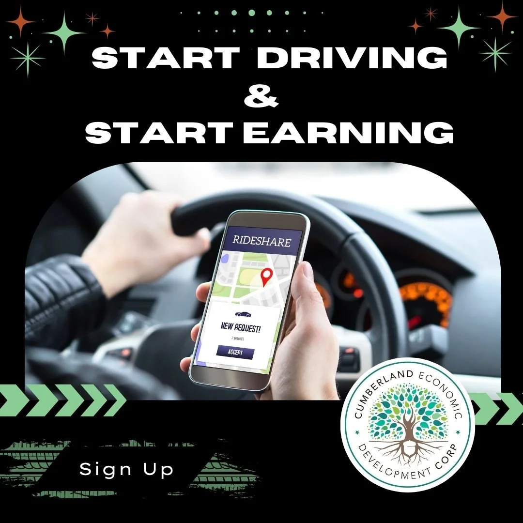 Looking for extra income this holiday season? 

Cumberland needs more ride share drivers, and CEDC is ready to help you get started.

This time of year brings visitors, family gatherings, shopping trips, and busy schedules. People need reliable ways 