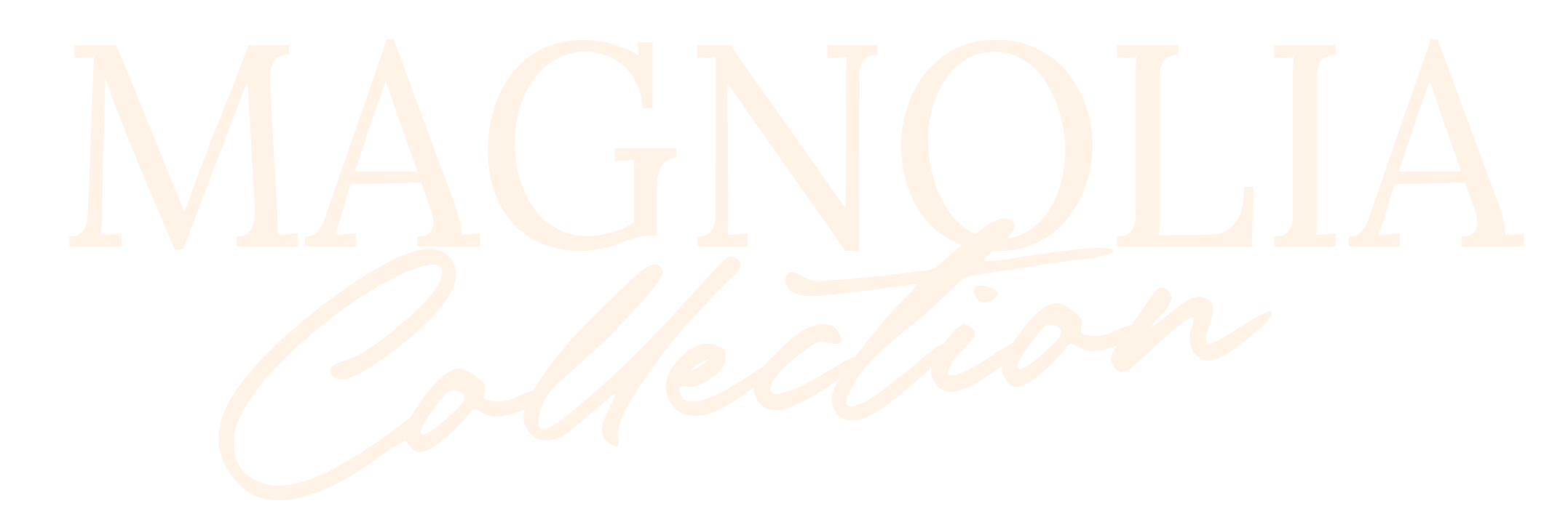 Texto que dice 'Magnolia Collection' en una fuente elegante y estilizada.