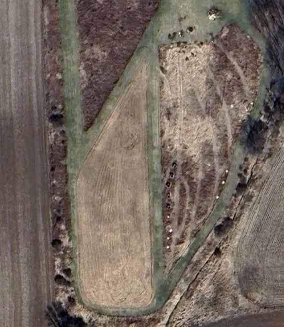 New Google Earth pictures just dropped, and they include the new Dogwood-leaf-inspired paths in the DARQ Food Forest at ARQ!

The DARQ (David's ARQ) Forest was a dream of ARQtists Caleb Smith and Zo&euml; Van Nostrand to intentionally plant a lobe of