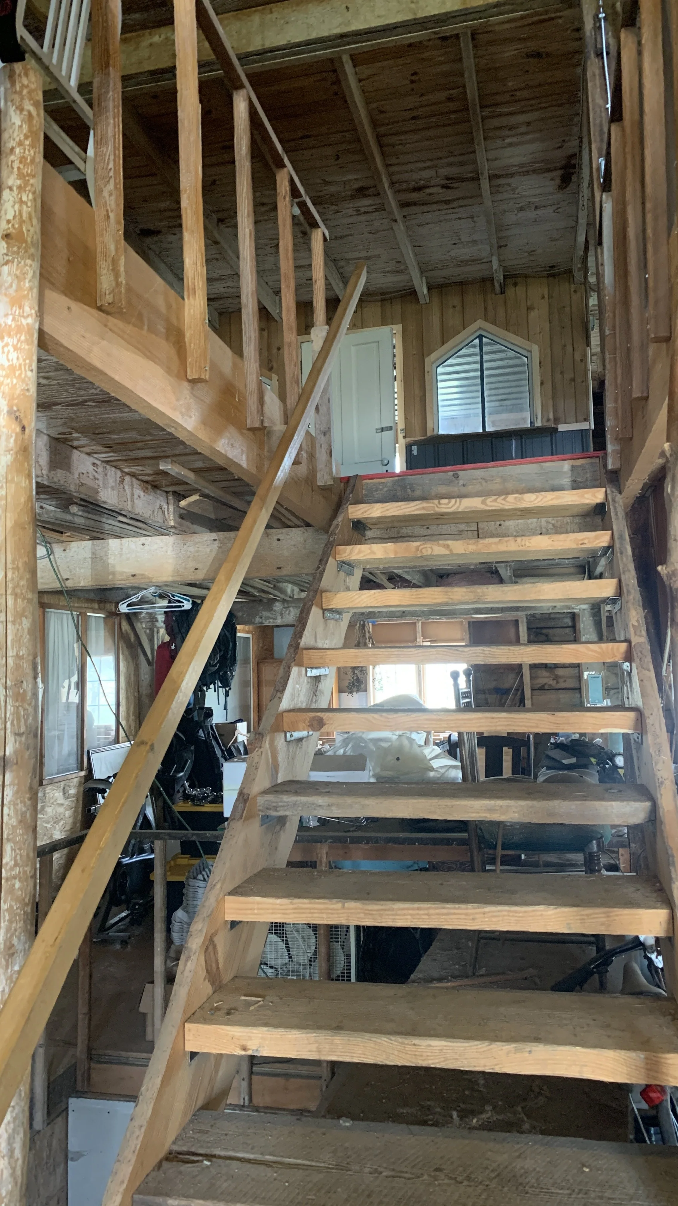 Stairs from first floor to second floor Elderberry entrance.