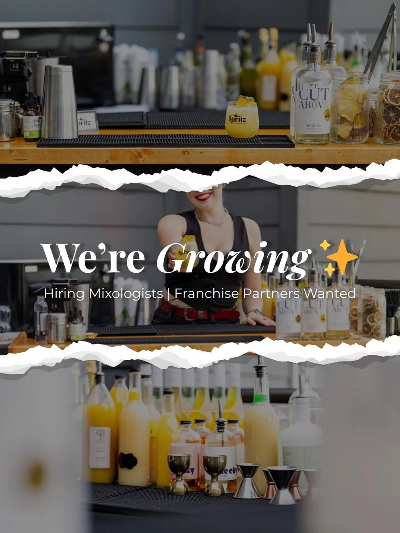 We&rsquo;re growing ✨

We are The Social Spritz, a premium mobile mocktail bar creating elevated, intentional experiences for events of all kinds with our mocktails.

We&rsquo;re looking for mixologists in Charlotte, especially those interested in ev