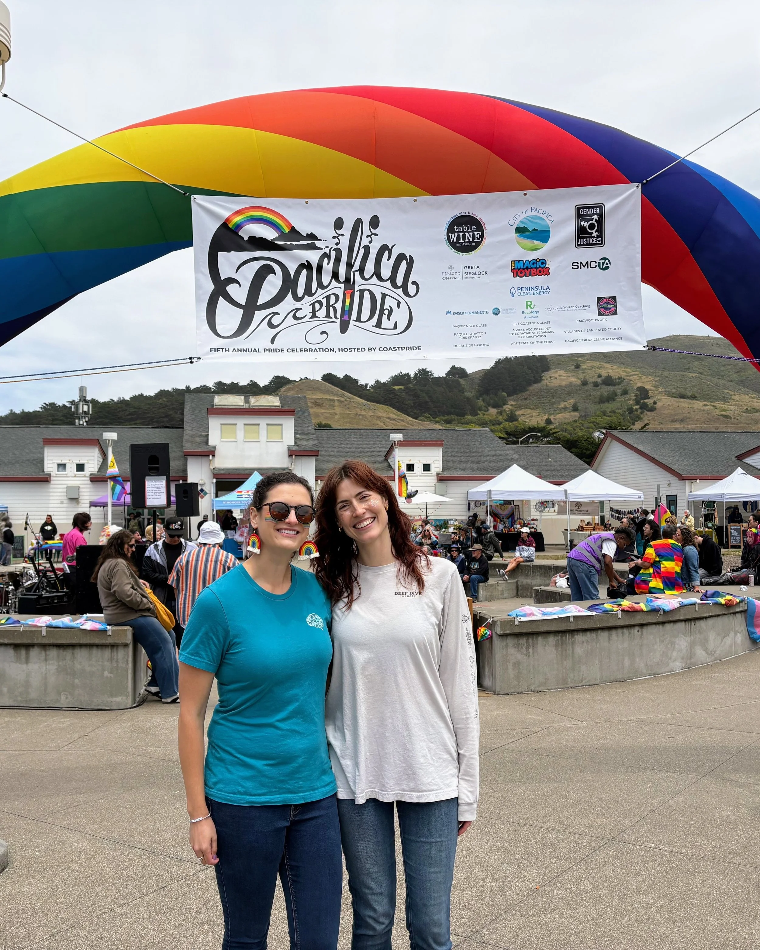 My cup is officially overflowing (and all of our stuff is going to be covered in leftover glitter for the next business year, sorry @brainwavespsych) ✨🏳️&zwj;🌈

What an absolutely incredible weekend at Pacifica Pride! Connecting with our local coas