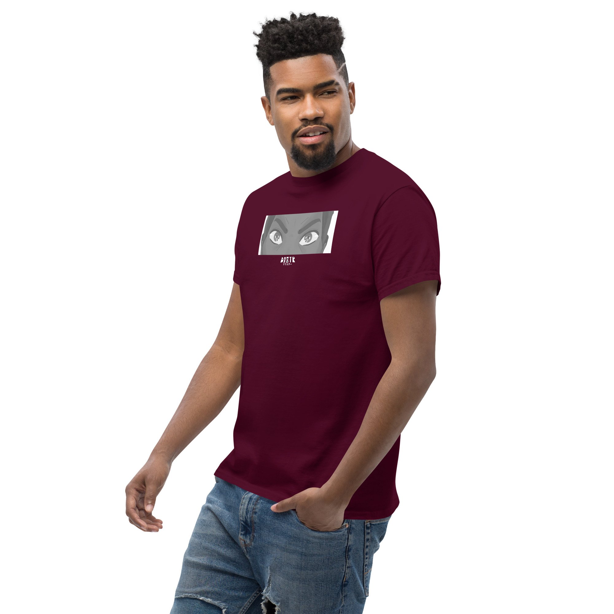 unisex-classic-tee-maroon-left-front-675c5a3dba9cb.jpg