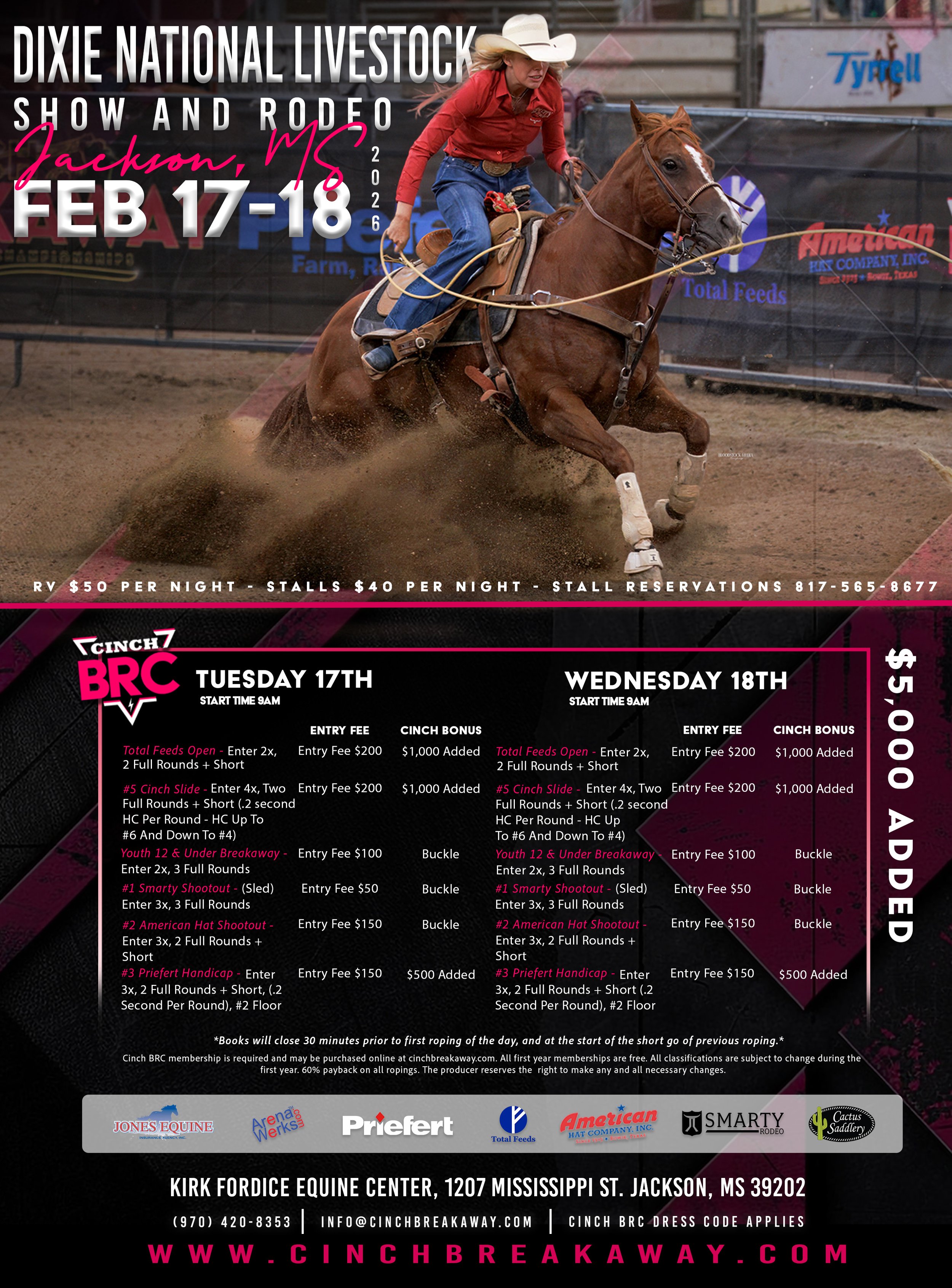 Cinch BRC at the Dixie National rodeo
