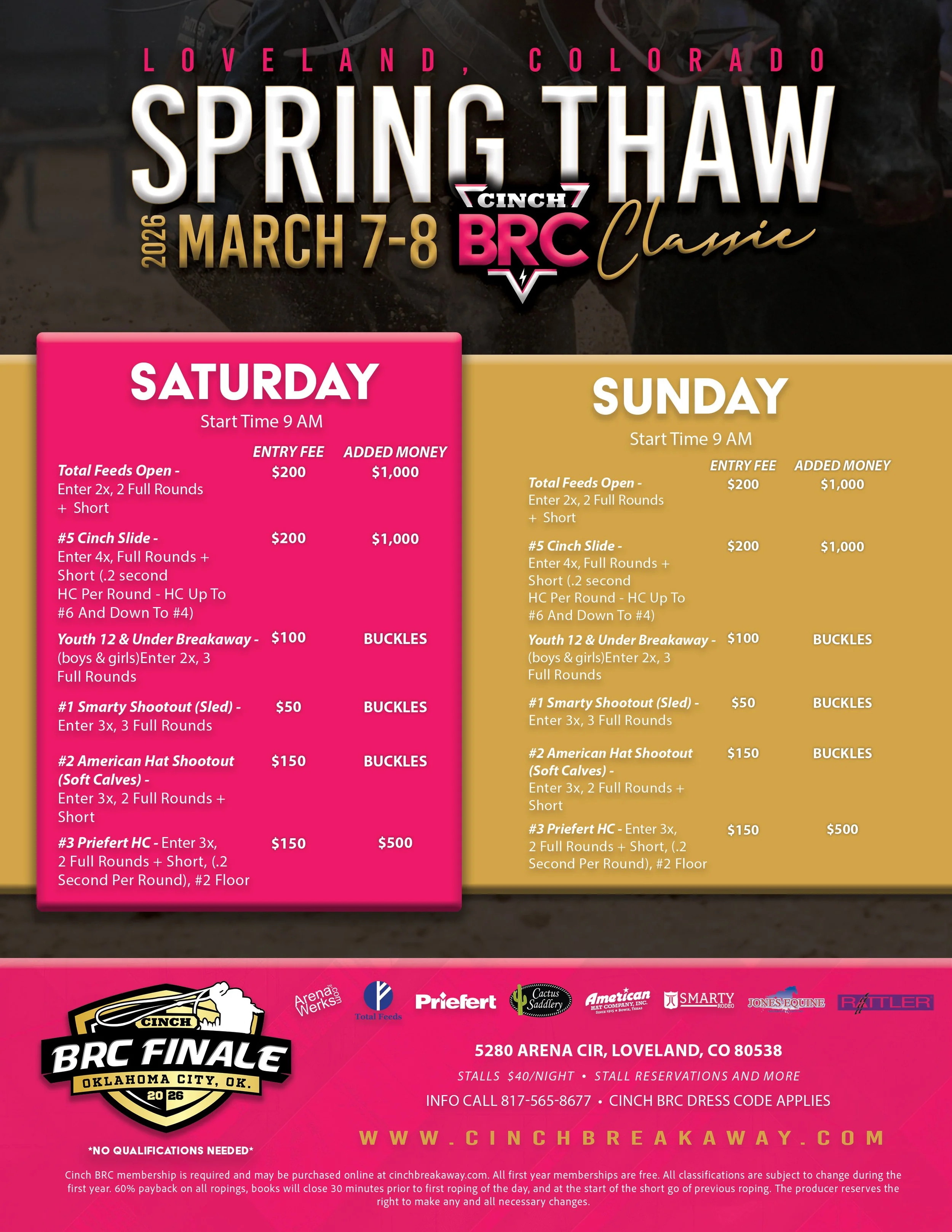 Cinch Breakaway Roping Championships Spring Thaw Results