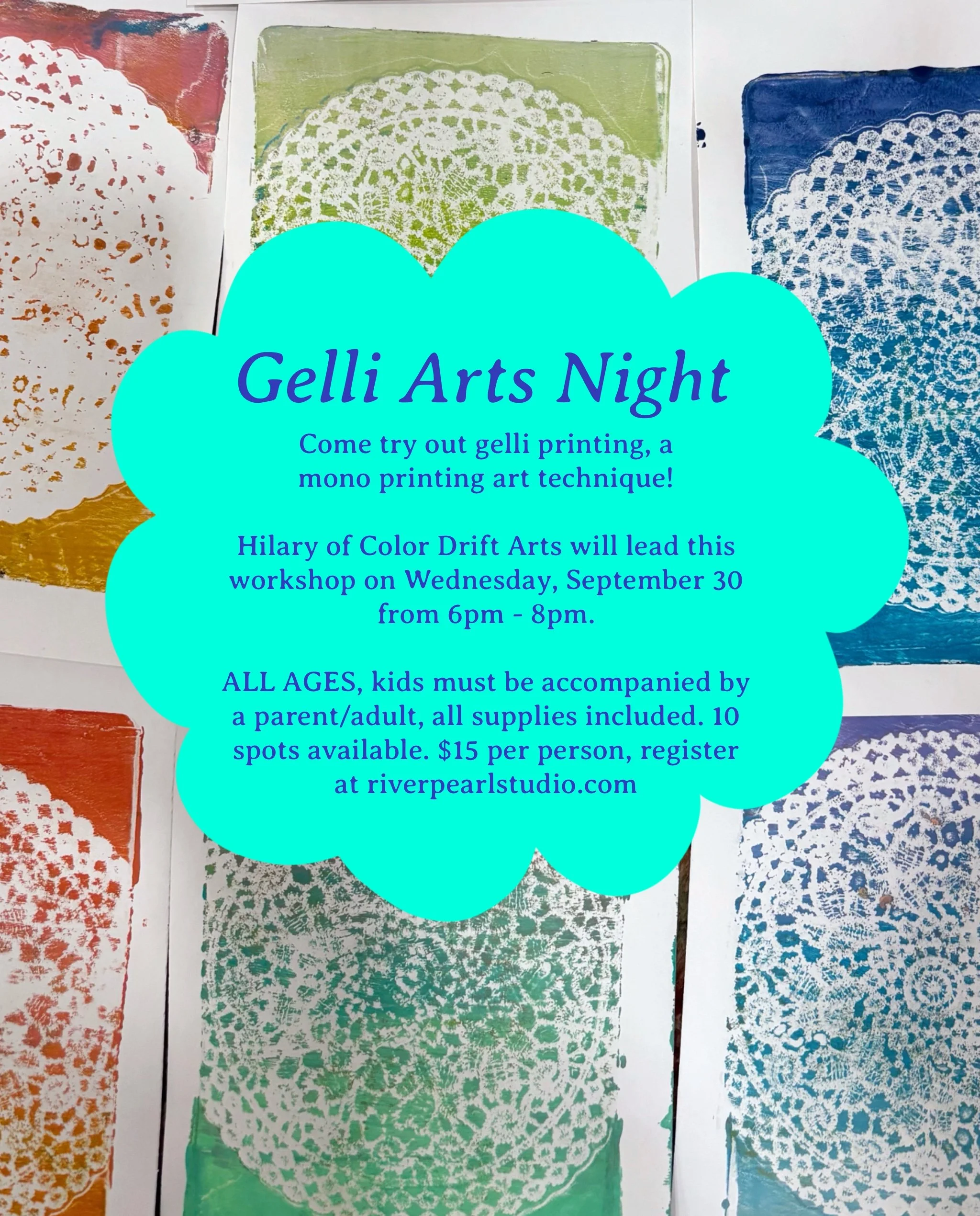 Gelli Arts Night 9/30 - Ticket Required