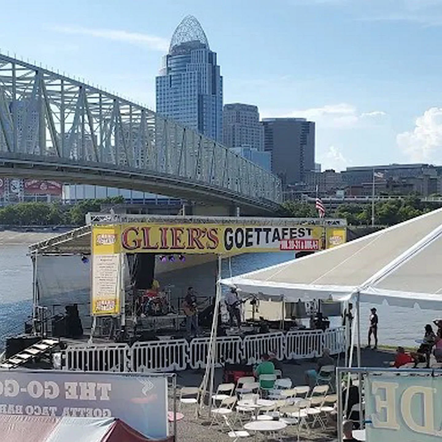 Who's heading to Glier's Goettafest this weekend? 🎉 Grab your friends, enjoy live music, local vendors, and all the goetta-inspired eats just a short stroll from The Flats on the Row. It's one of the area's favorite summer traditions, you won't want