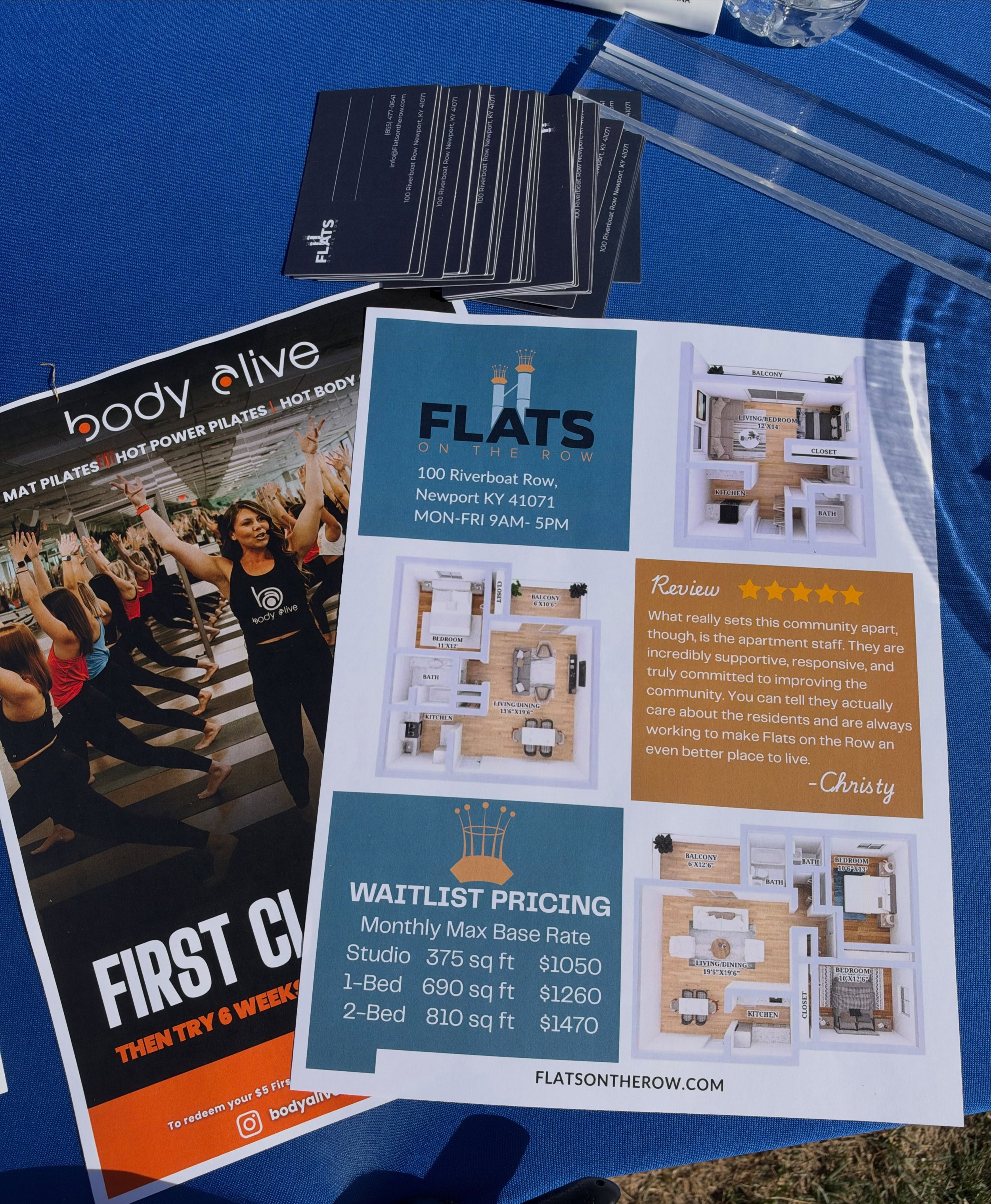 Exciting things are happening at Flats on the Row! 🏡💙

We&rsquo;ve partnered with @bodyalivenewport to bring fun fitness classes to our residents! 🧘&zwj;♀️✨

🚨 Our waitlist is officially OPEN! Apply today to lock in your pricing and secure your s