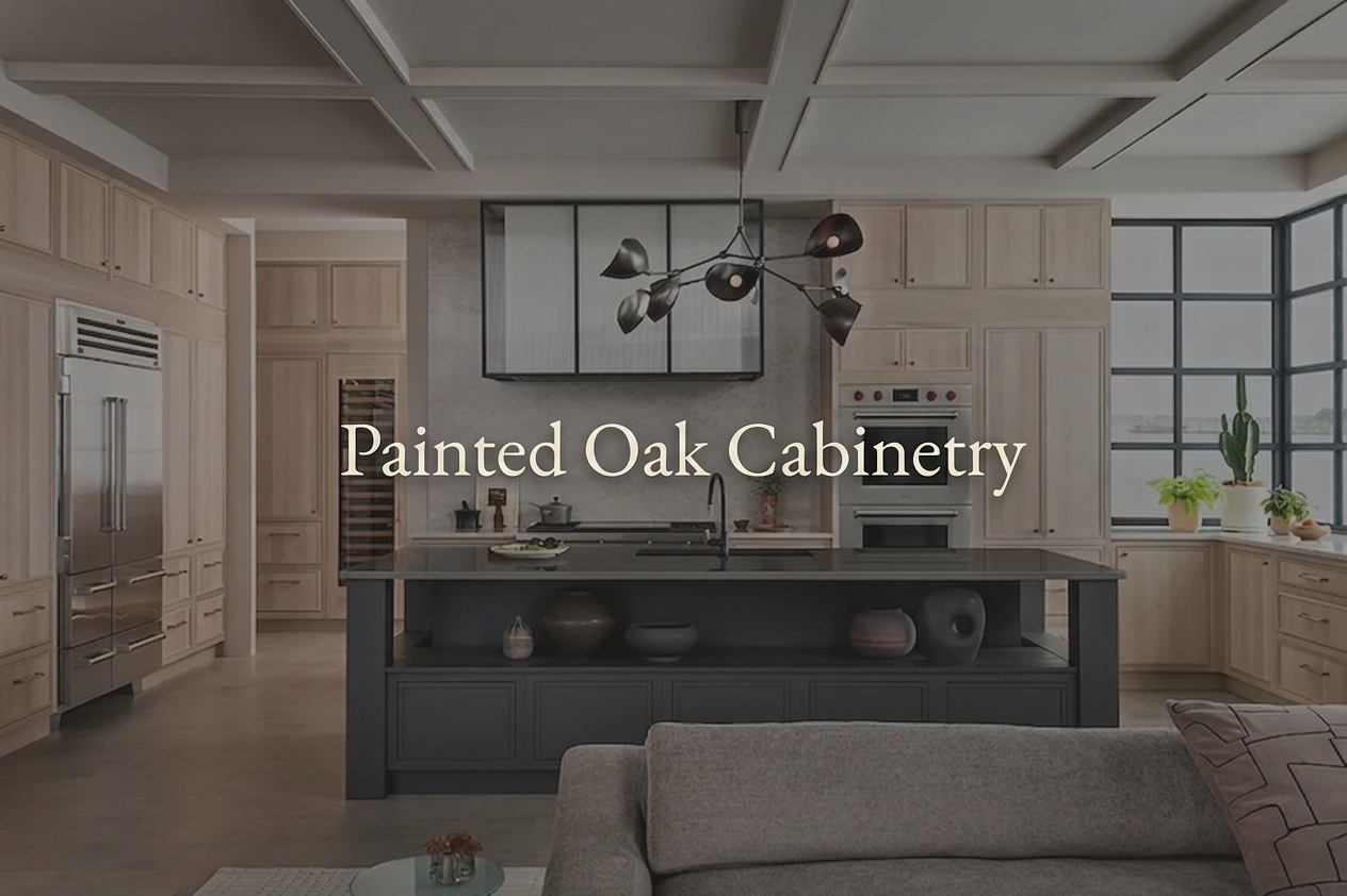 Painted Oak Cabinetry: Where Texture Meets Timeless Style