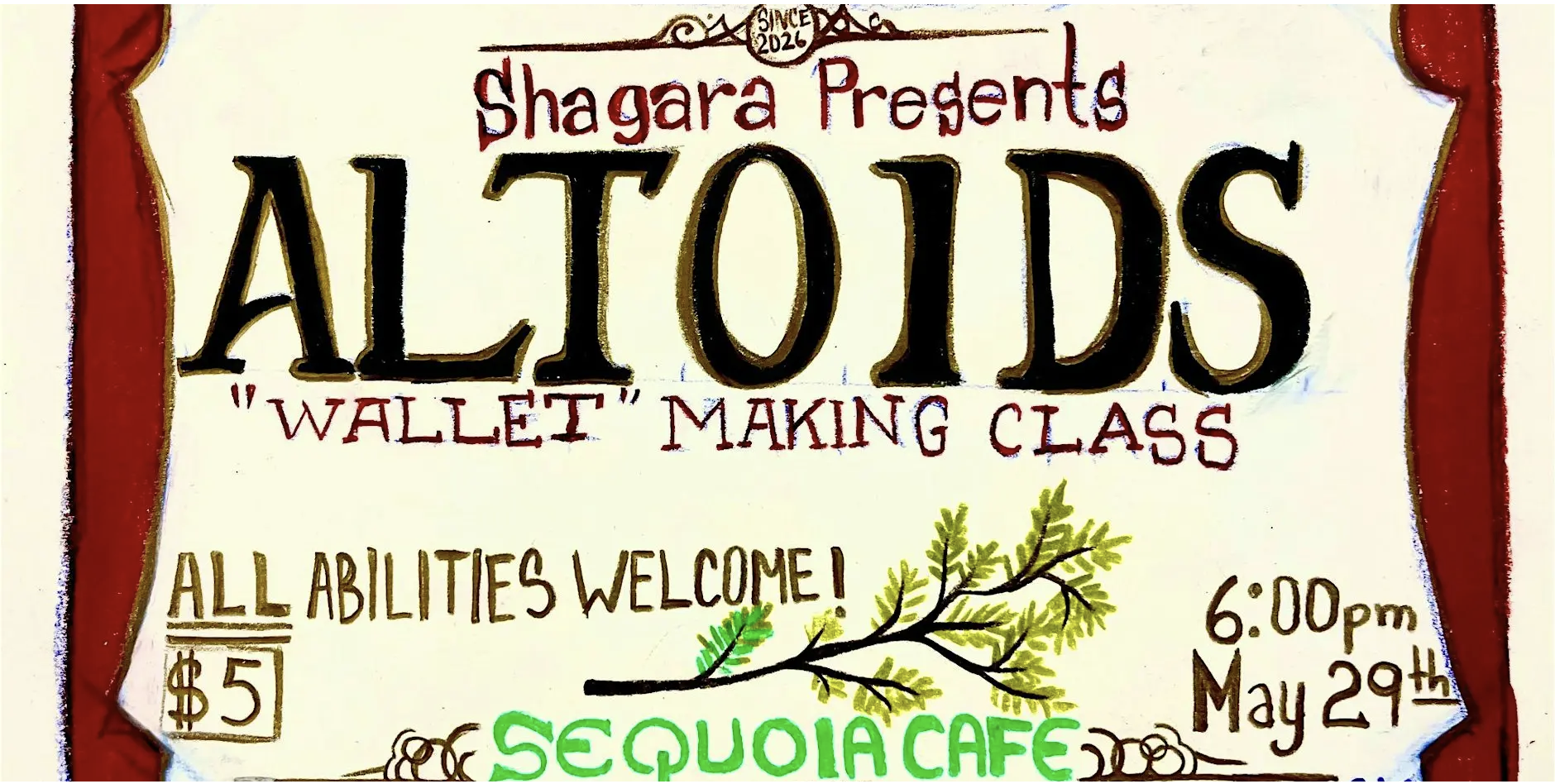 Shagara Presents: Altoids "Wallet" Making Class