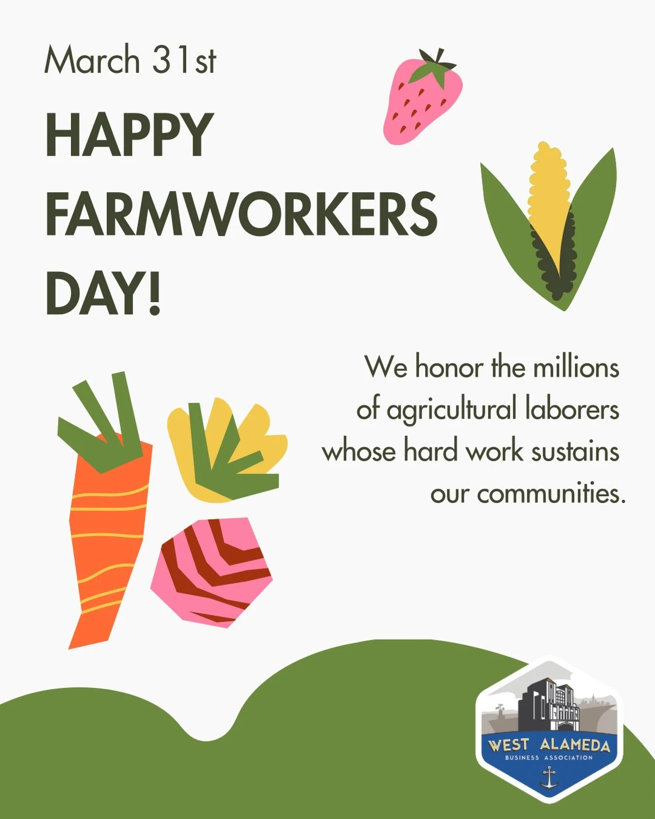 Today, we honor the farmworkers who feed our communities and keep our economy moving.

In 1965, Filipino- and Mexican-American organizers came together&mdash;proving the power of unity across communities.

That movement became the United Farm Workers