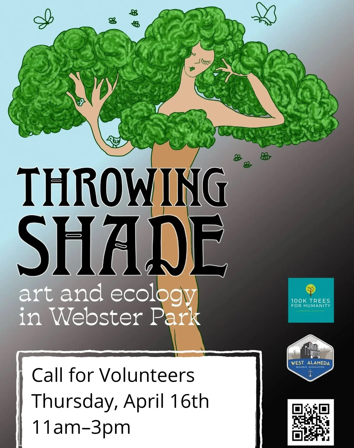 🧹Call for Volunteers - 

Thursday, April 16th, 11AM&ndash;3PM

In Preparation for our Throwing Shade Art Mob &amp; Art Opening at Webster Park, we&rsquo;re calling for a volunteer spruce-up!

Let&rsquo;s be honest&hellip; it&rsquo;s a Thursday.
Whic