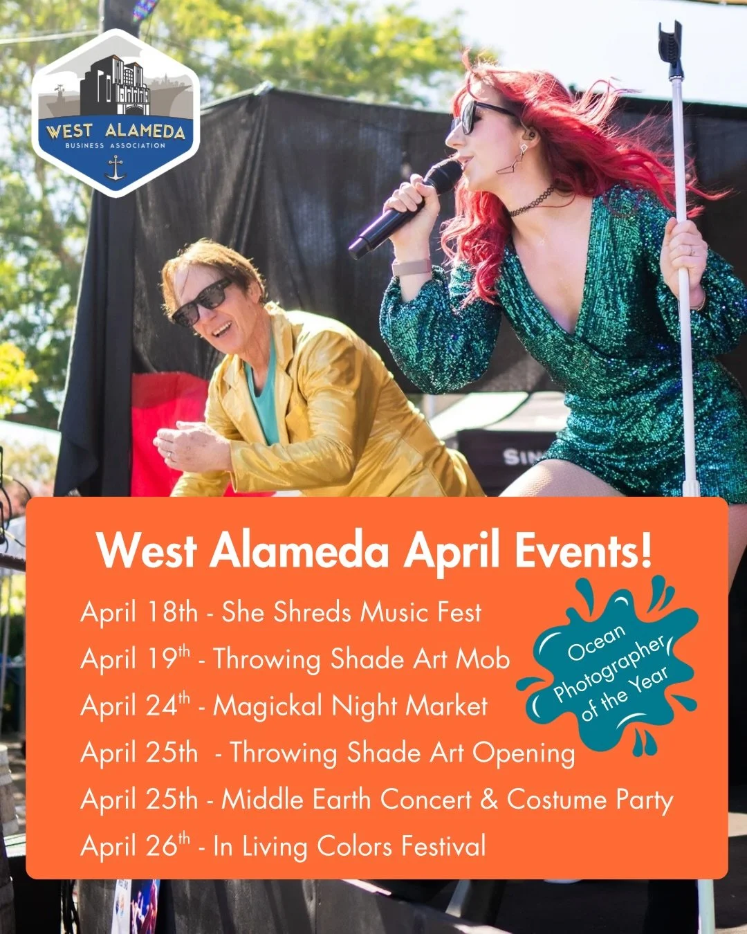 🤩 Check out the huge variety of vibrant, inclusive, creative, free, all-ages and inspiring events happing in West Alameda! Kick things off this 

🎸 Saturday, April 18th at She Shreds Women&rsquo;s Music Festival! FREE - All Ages
2pm-6pm 1435 Webste