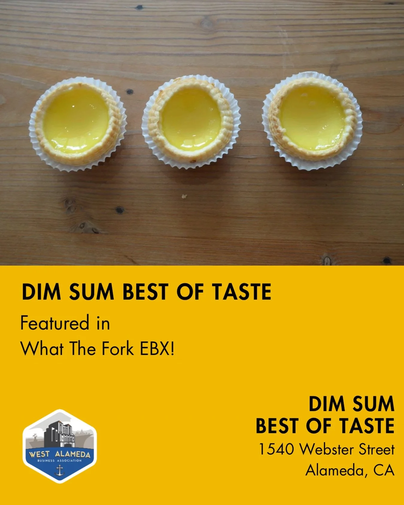 Check out the latest issue of @eastbayexpress - What The Fork newsletter - link in bio @westalamedabusiness to read a spotlight of West Alameda&rsquo;s Dim Sum Best of Taste! 

Praised for great deals on familiar favorites and featured specials inclu
