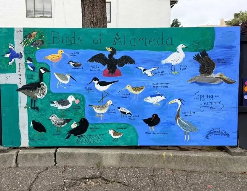 More new art and Bee Hotels to support pollinators by Alameda Artists and our community! Thank you @jenncrane.art for your art and these photos. Stop by next time you&rsquo;re on the West End to appreciate this work in person. 

If you have photos an