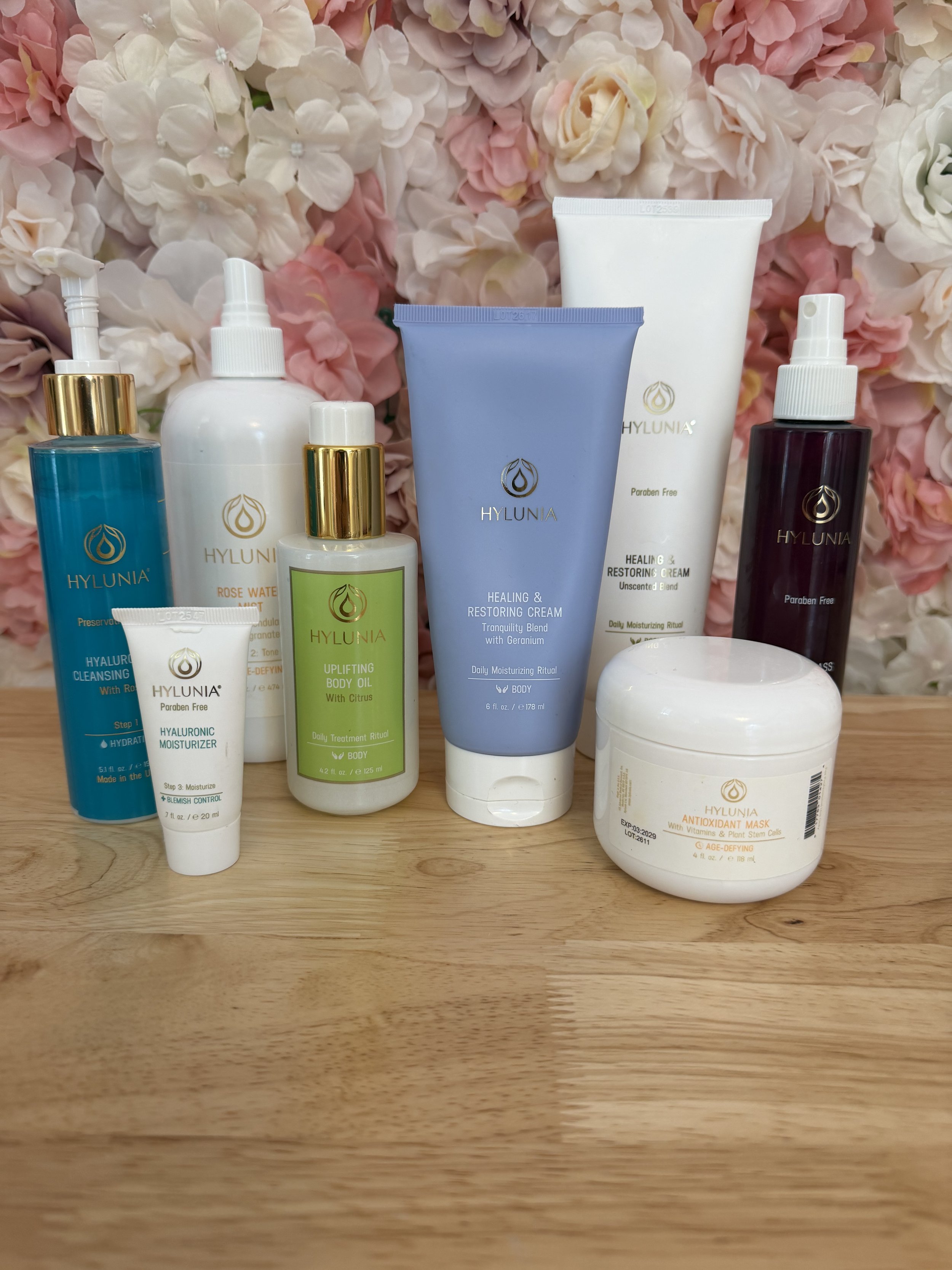 Custom Facials Using Hylunia Holistic Skincare