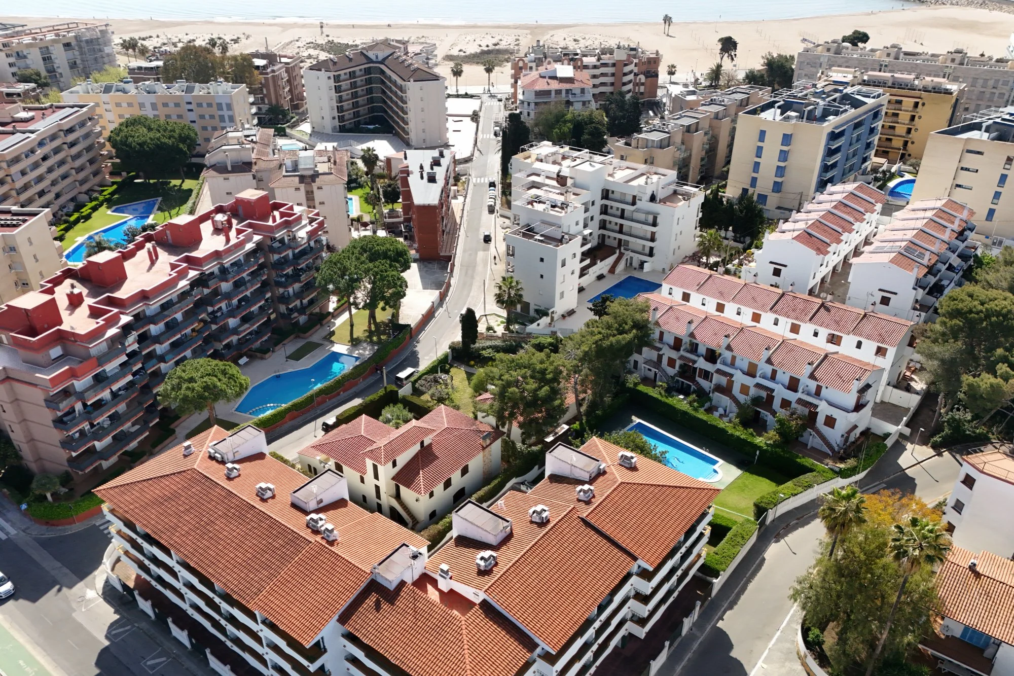 vista del dron piso Torredembarra