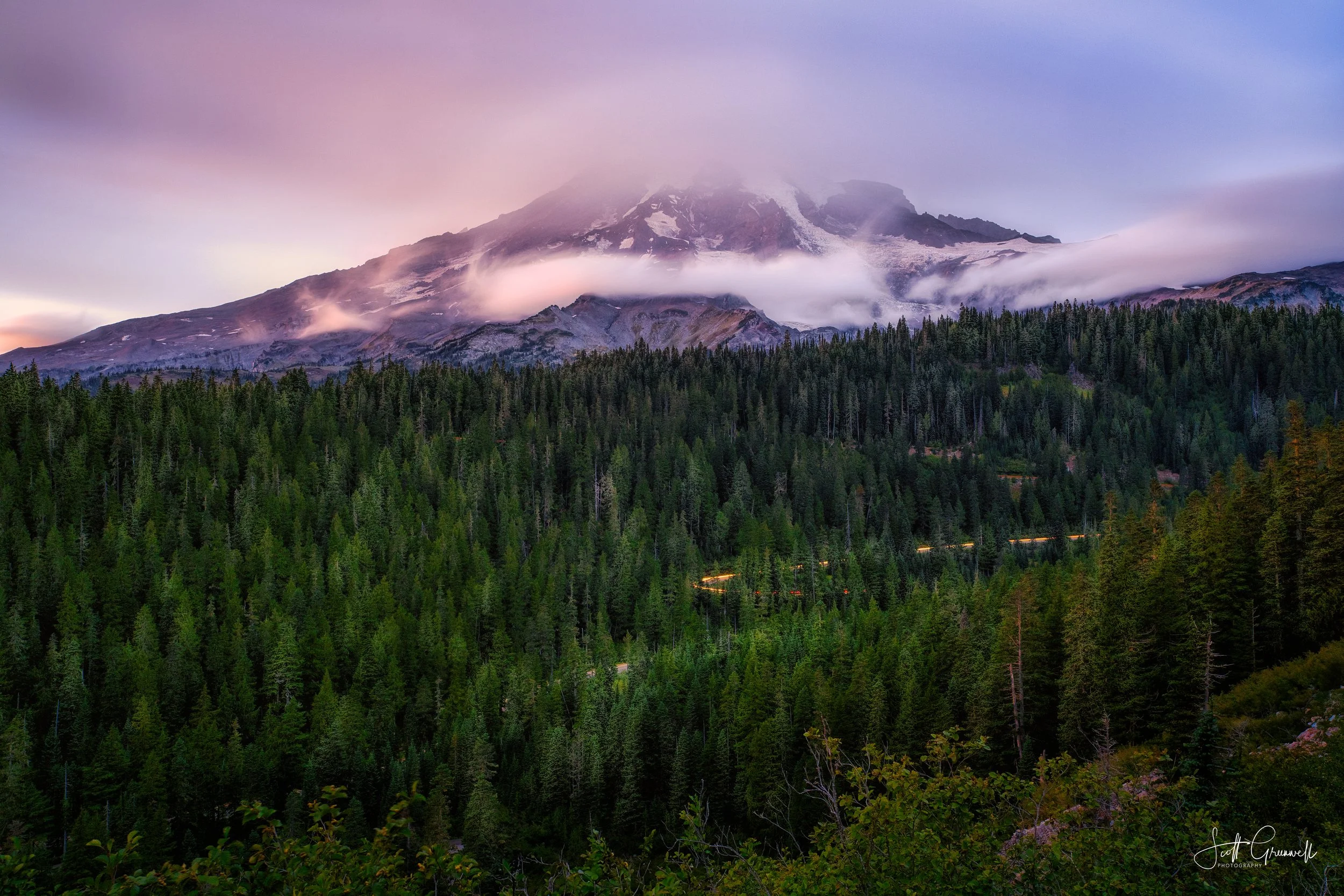 Mount Rainier National Park - Sunset 0233 When Mountains Dream.jpg