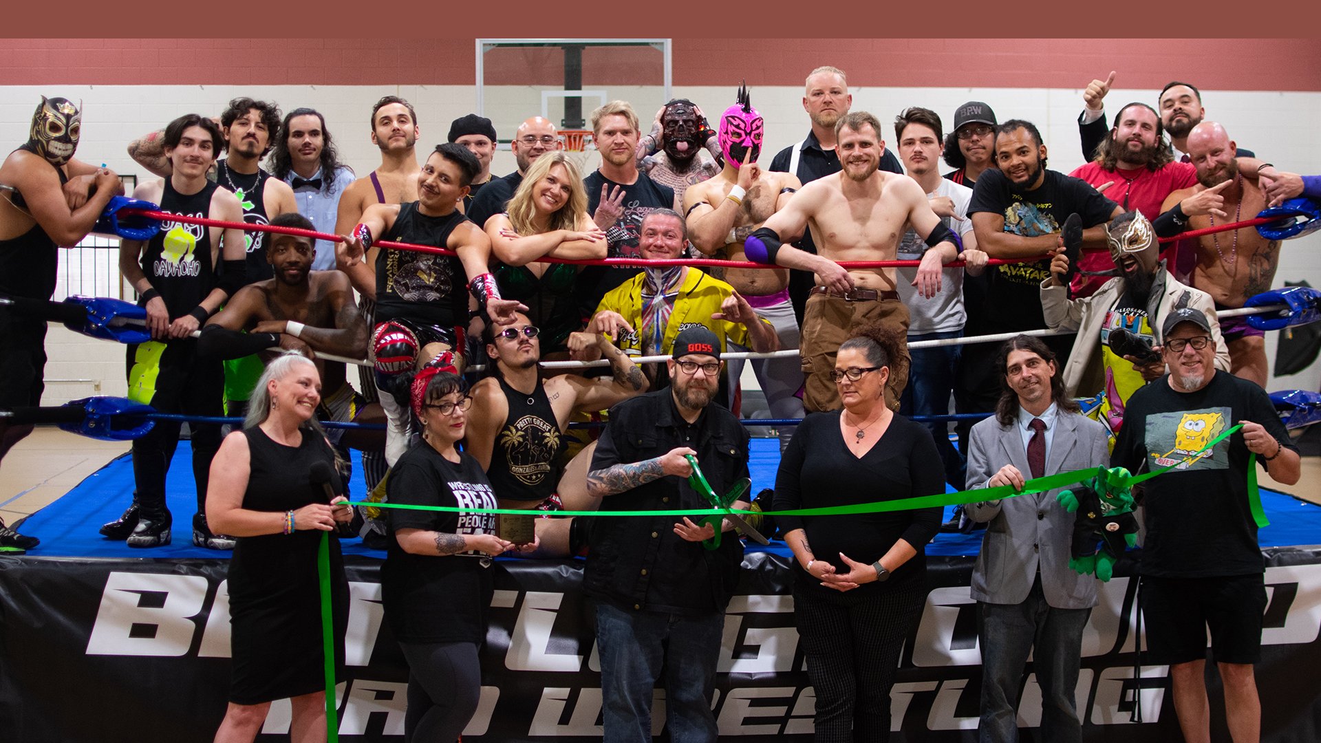 Battleground Pro Wrestling Celebrates Ribbon Cutting 
