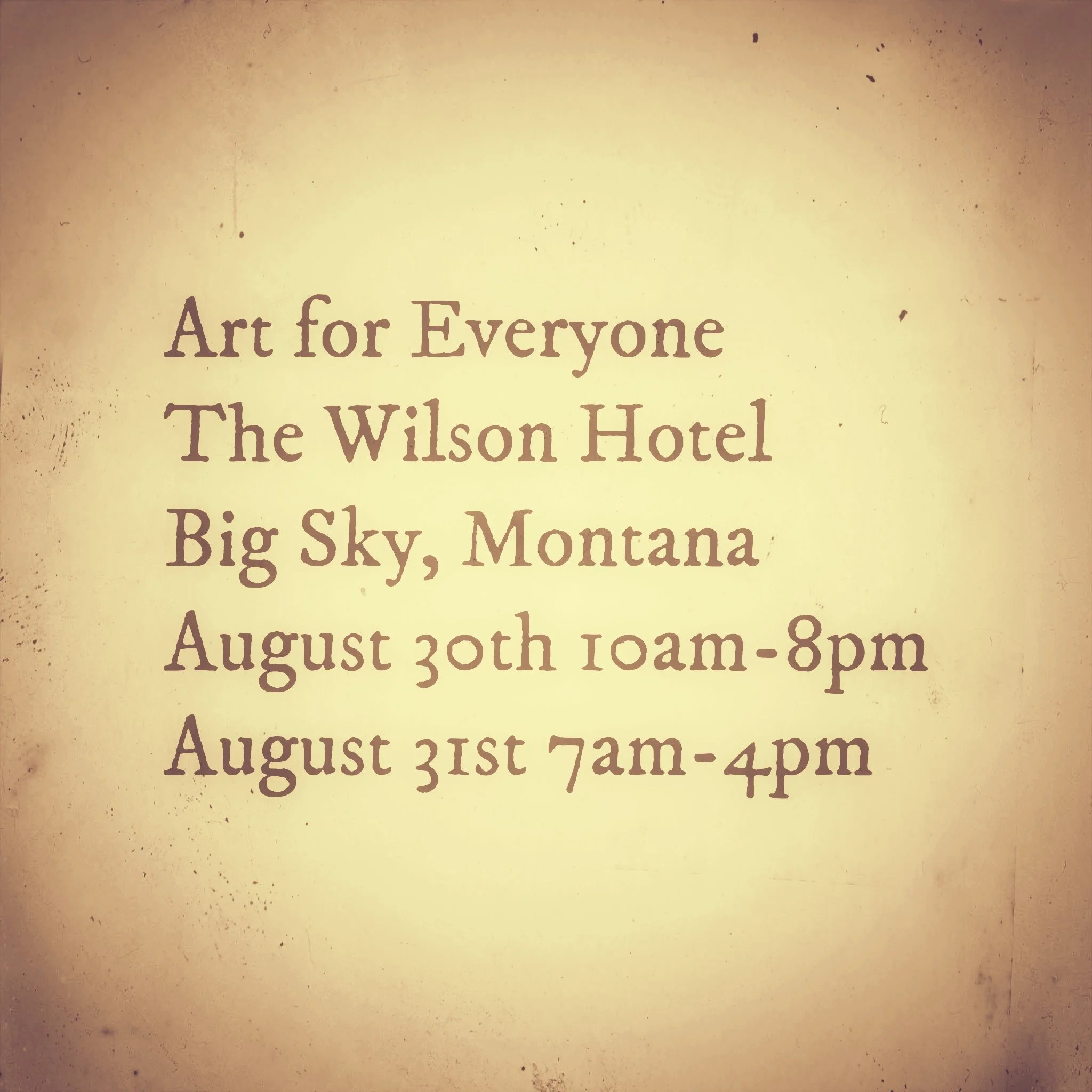 Art for Everyone ~ Big Sky, MT