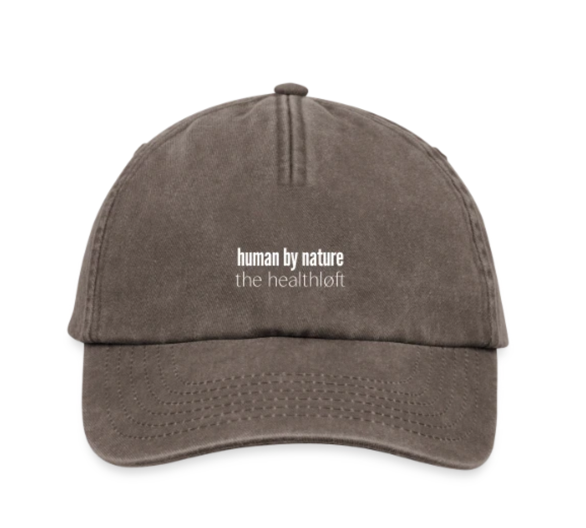 Relaxed Vintage Cap dark brown 'human by nature'