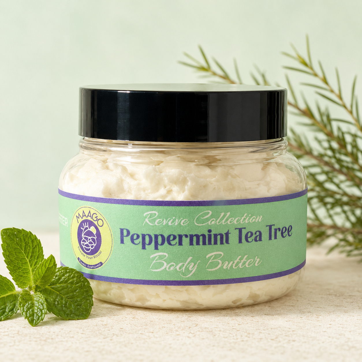 Peppermint & Tea Tree Whipped Shea Butter