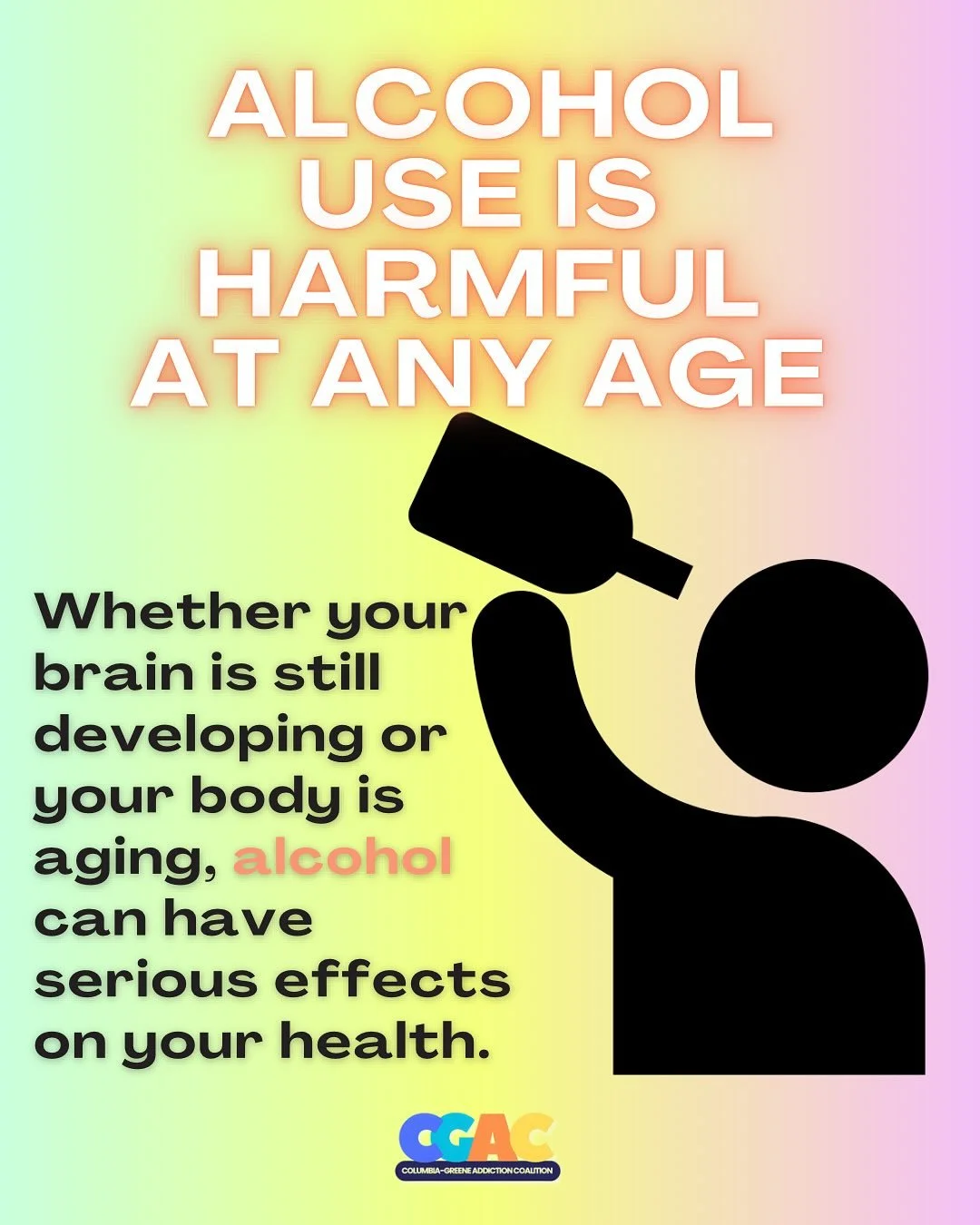 While alcohol is the most widely used and socially accepted drug, that doesn&rsquo;t mean it&rsquo;s without harm. Alcohol can impact your health at any age &mdash; from brain development in youth 🧠 to balance, sleep, and chronic health issues later