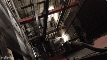 Traction elevator GIF