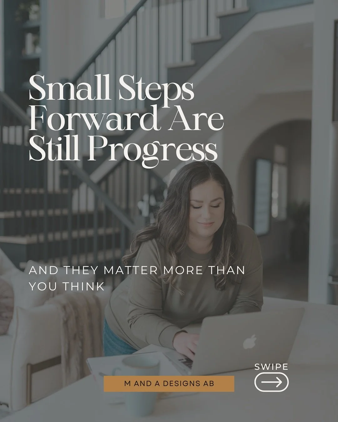 ✨ Small steps matter more than you think. 
Your business doesn’t have to grow in giant leaps to be successful. Every single step matters and the pace you’re moving at right now is enough. It can be as simple as uploading one product, pos
