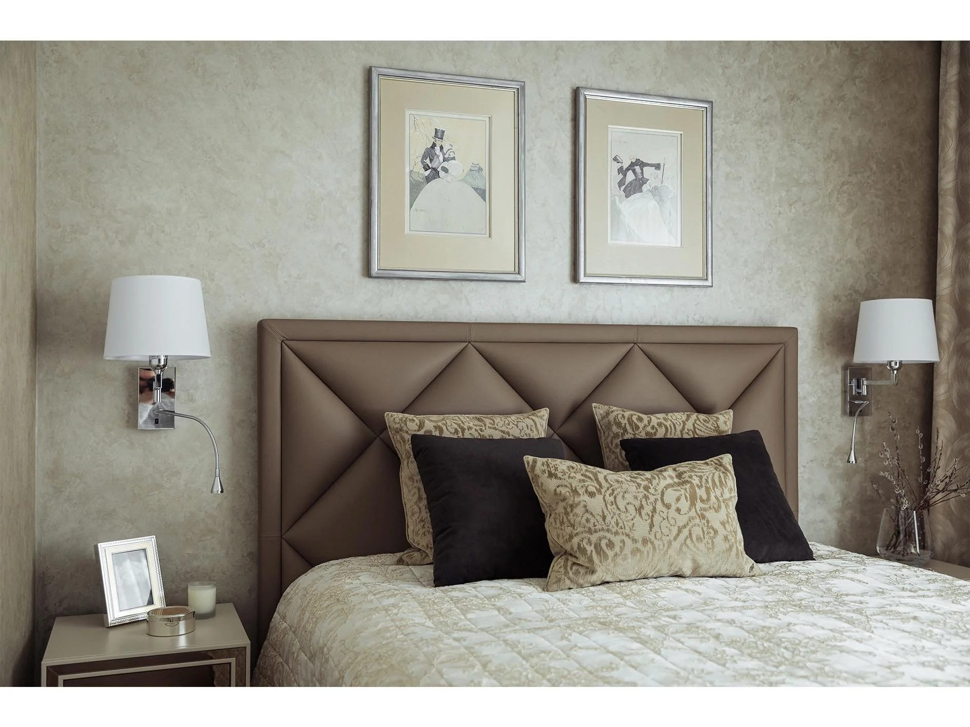 art-deco inspired bedroom in Richmond