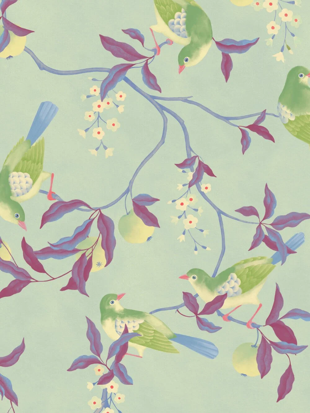 Chirping birds green 2 Stina Olby.jpg