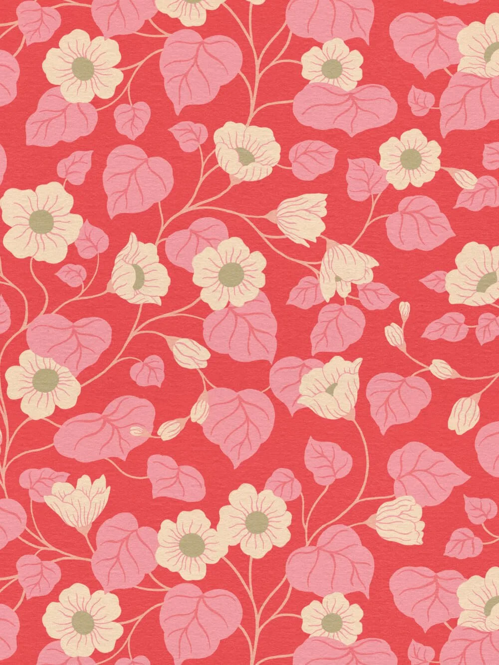 Anemone vine red Stina Olby papertexture.jpg