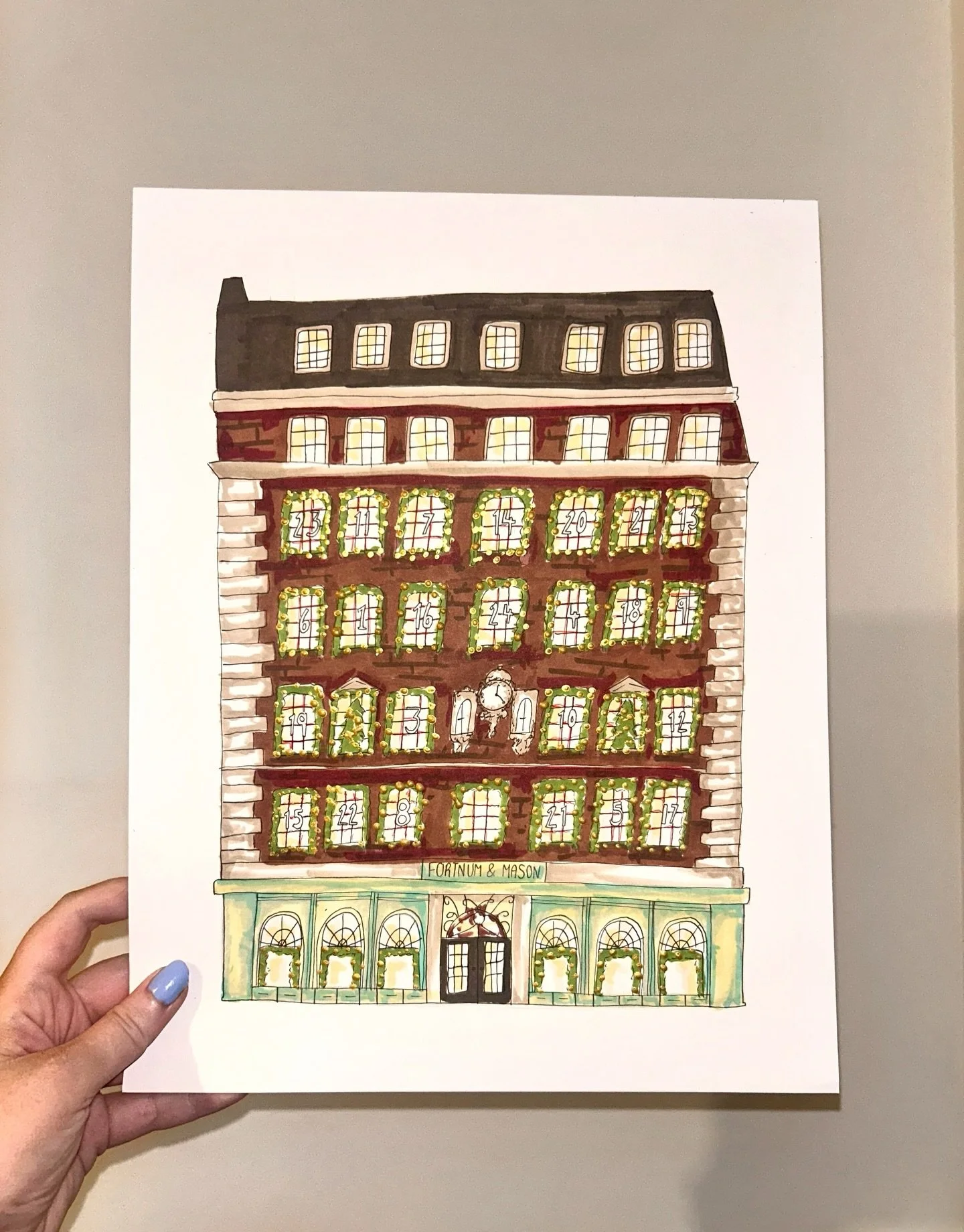 Fortnum &amp; Mason Christmas lights ✨

My favourite display every year 🩷✍🏻

#illustration #christmasillustration #fortnumandmason #londonchristmaslights #sketch @fortnums