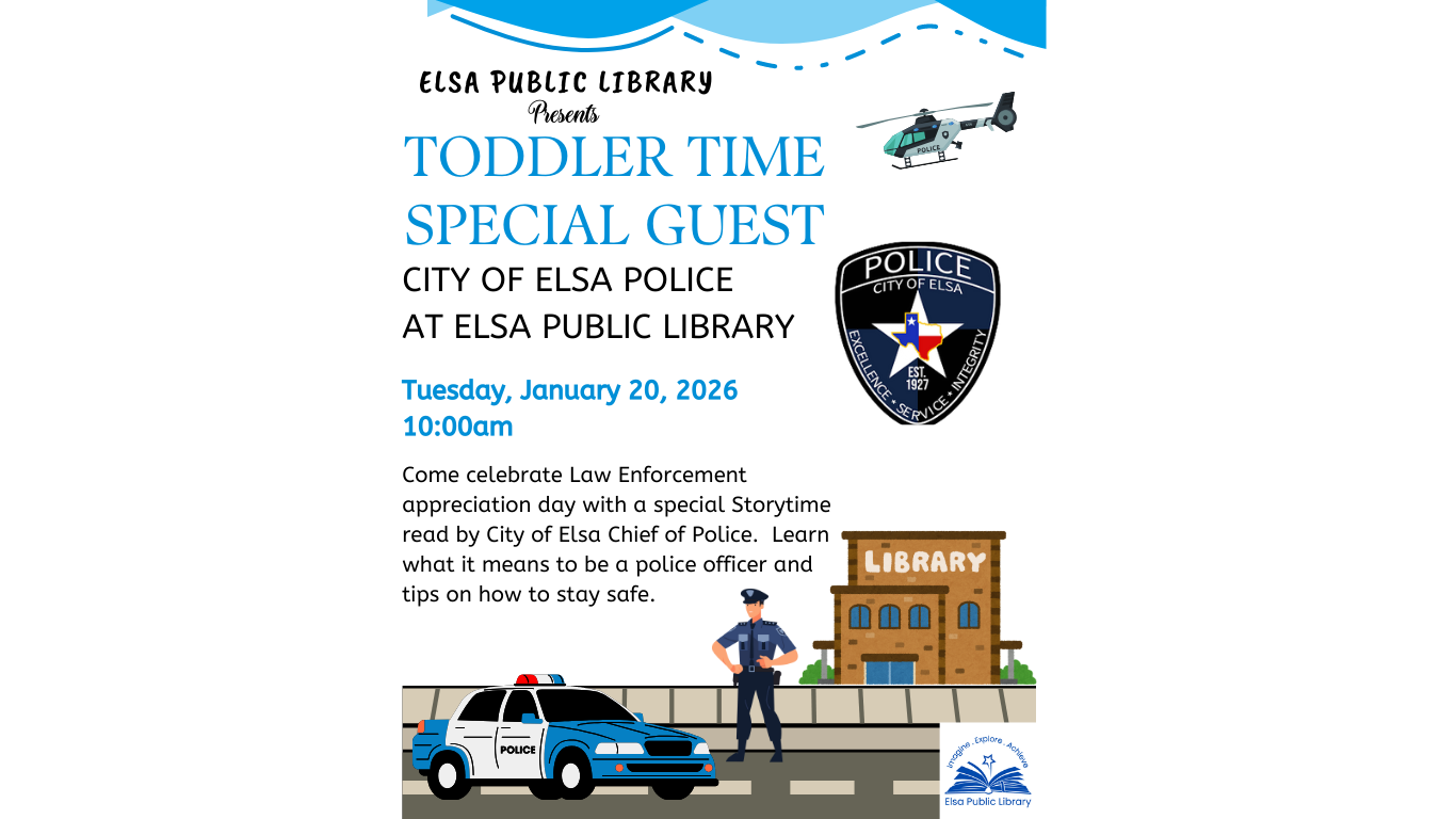 Toddler Time Special Guest City of Elsa Police