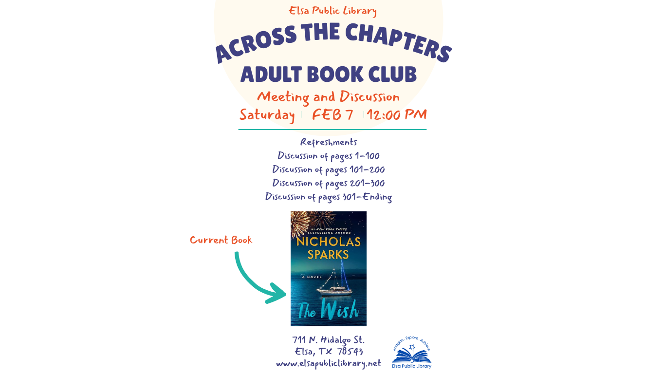 Across the Chapters Adult Book Club Meeting and Discussion
