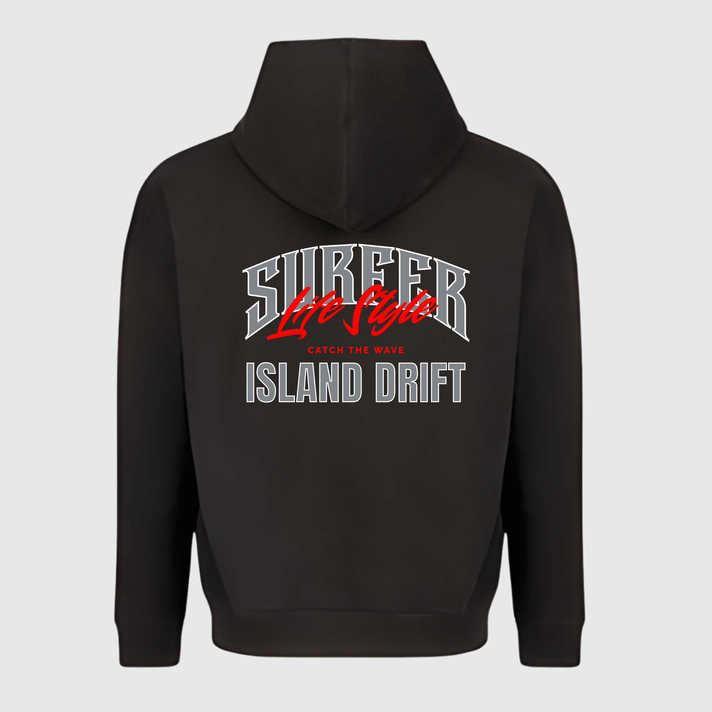 ISLAND DRIFT SURFER LIFESTYLE ULTRA PREMIUM HEAVY WEIGHT 15.5 OZ. STREETWEAR HOODIE