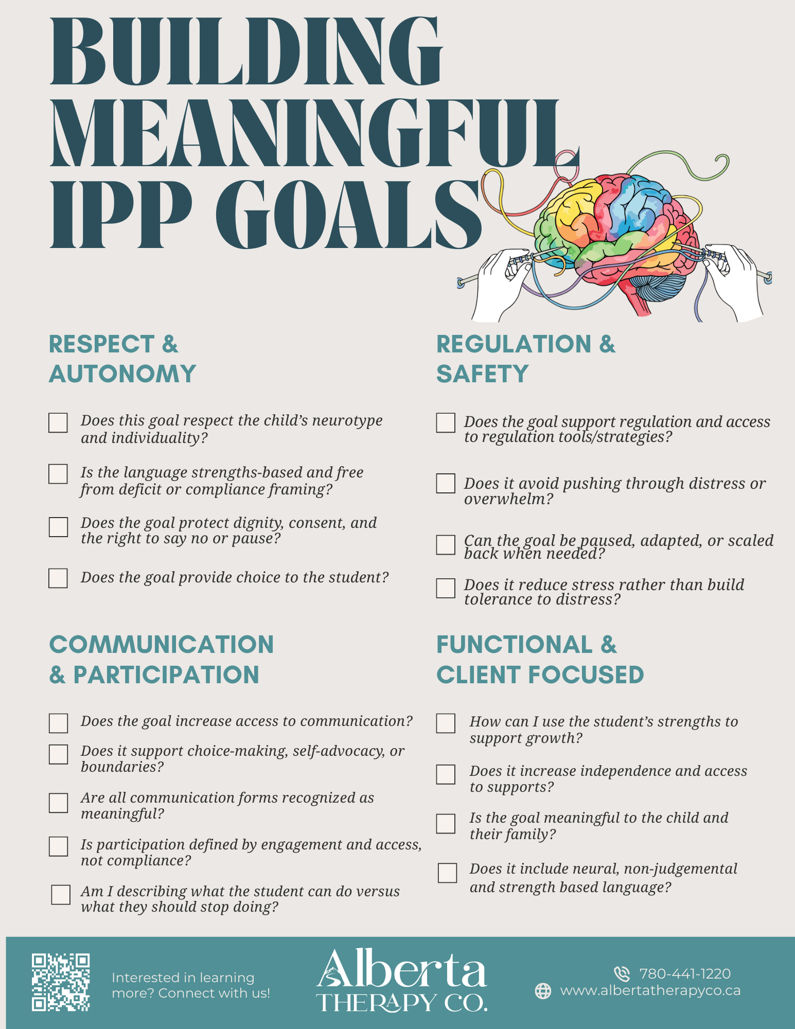 Building Meaningful IPP Goals