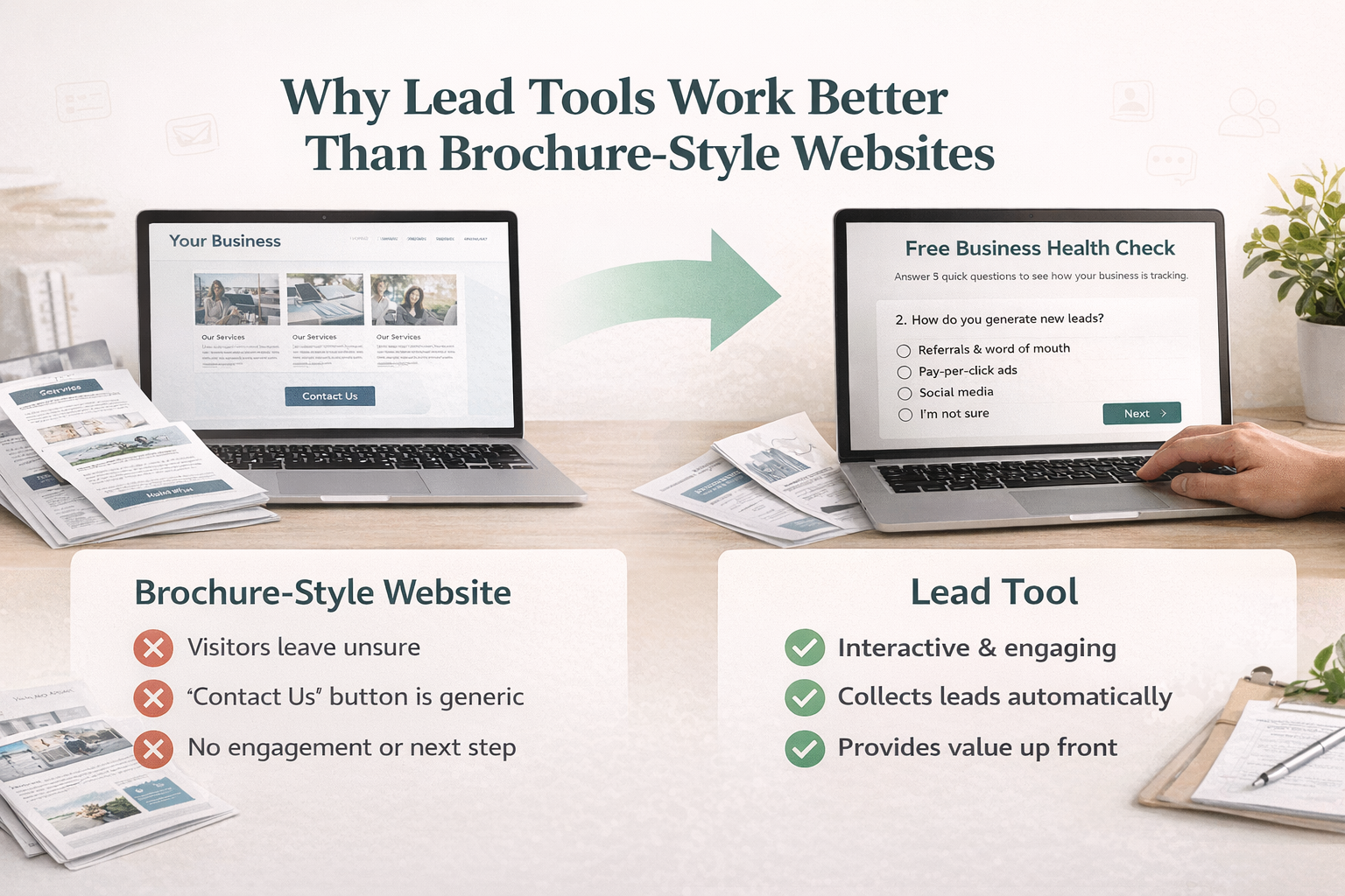Why Lead Tools Work Better Than Brochure-Style Websites