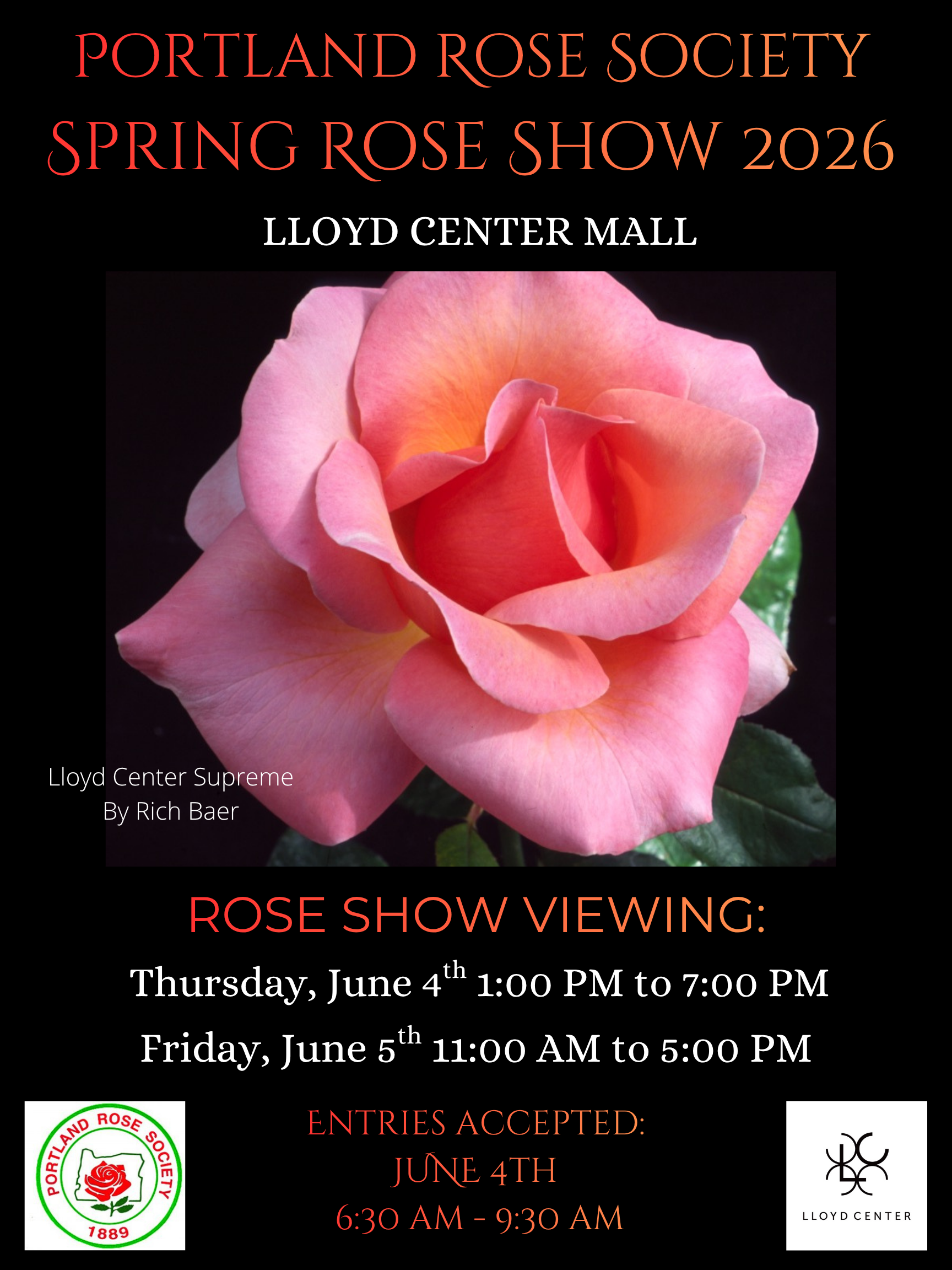 Spring Rose Show at Lloyd Center Mall
