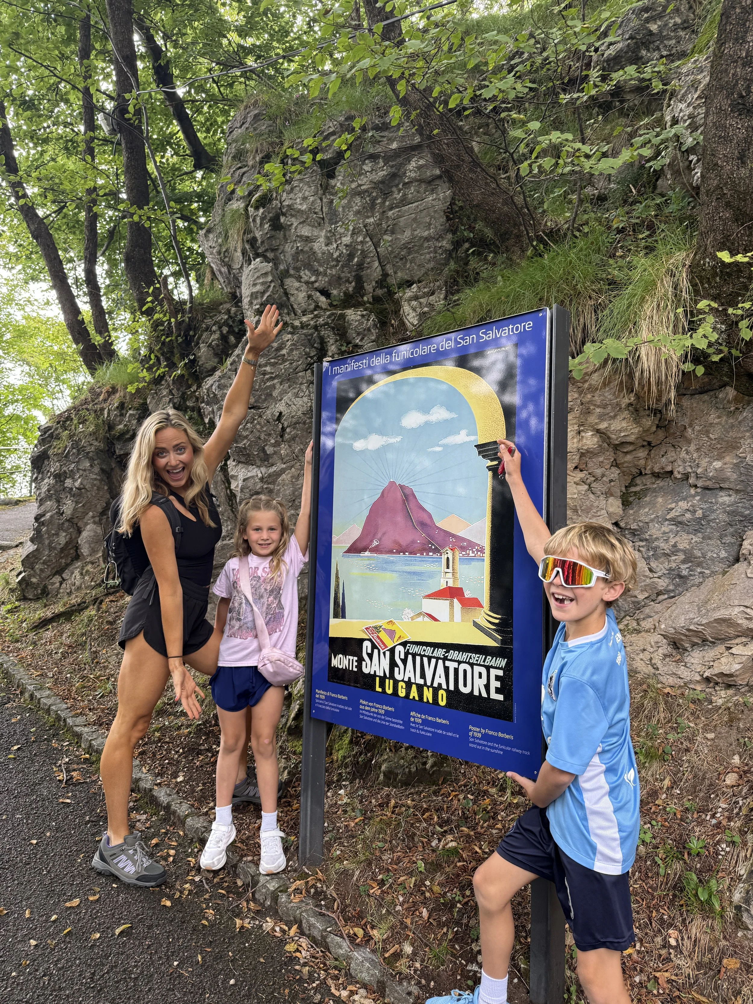 mount san salvatore lugano hike with kids switzerland
