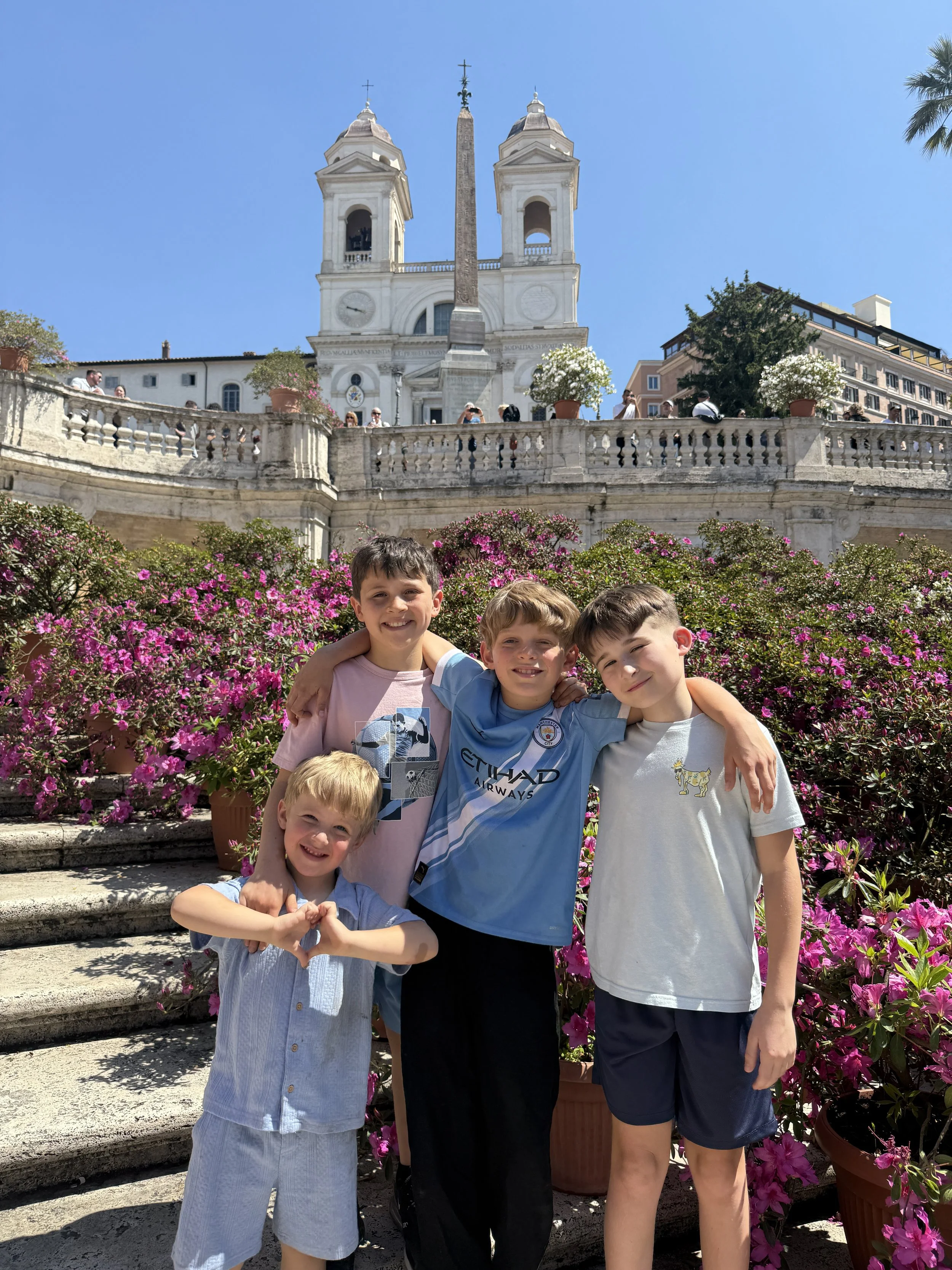 italy tour with kids - Spanish steps