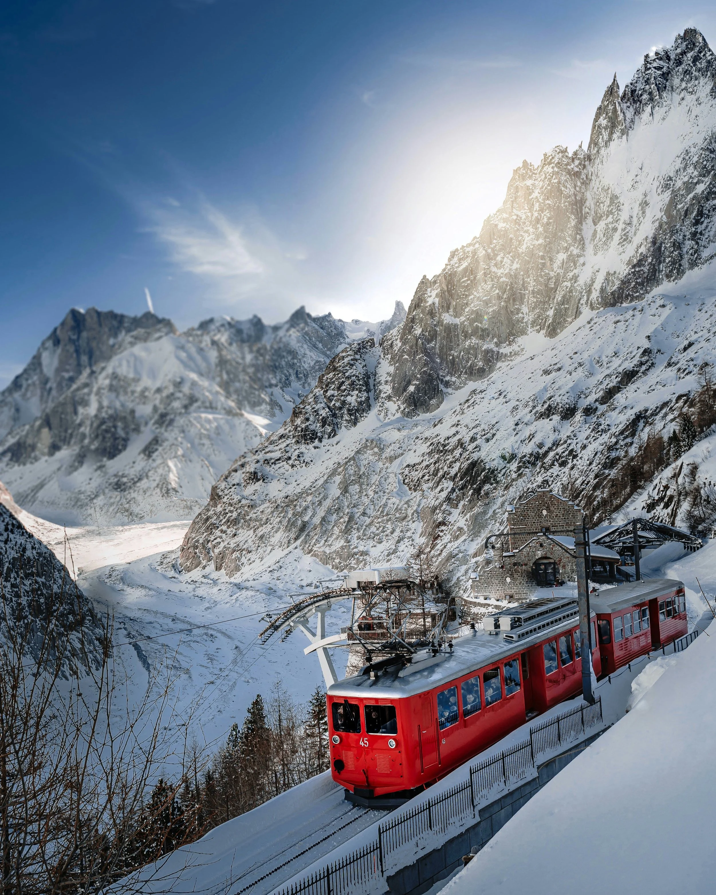 chamonix france, best places to go with kids in the winter
