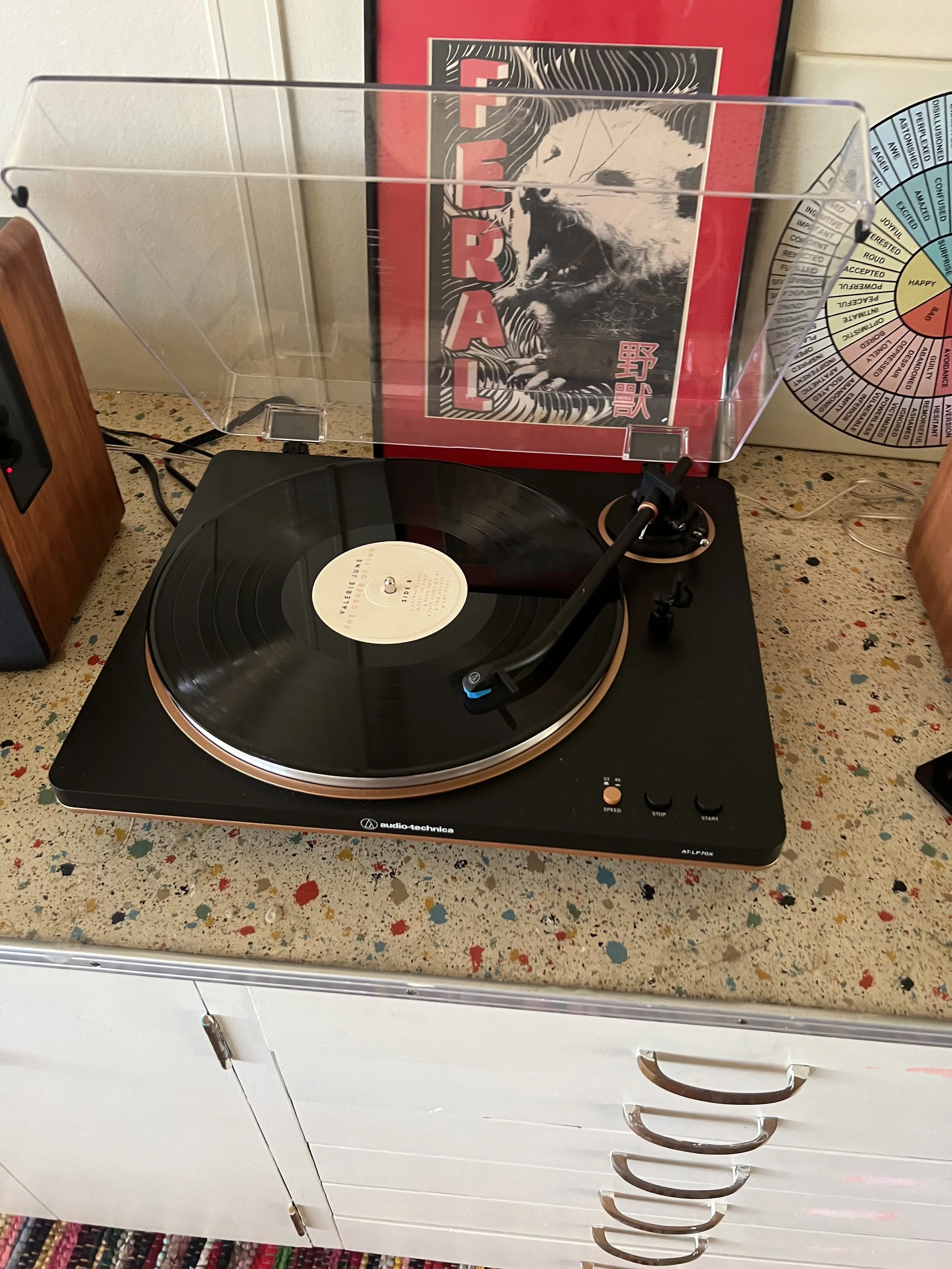 Record player in the office :)