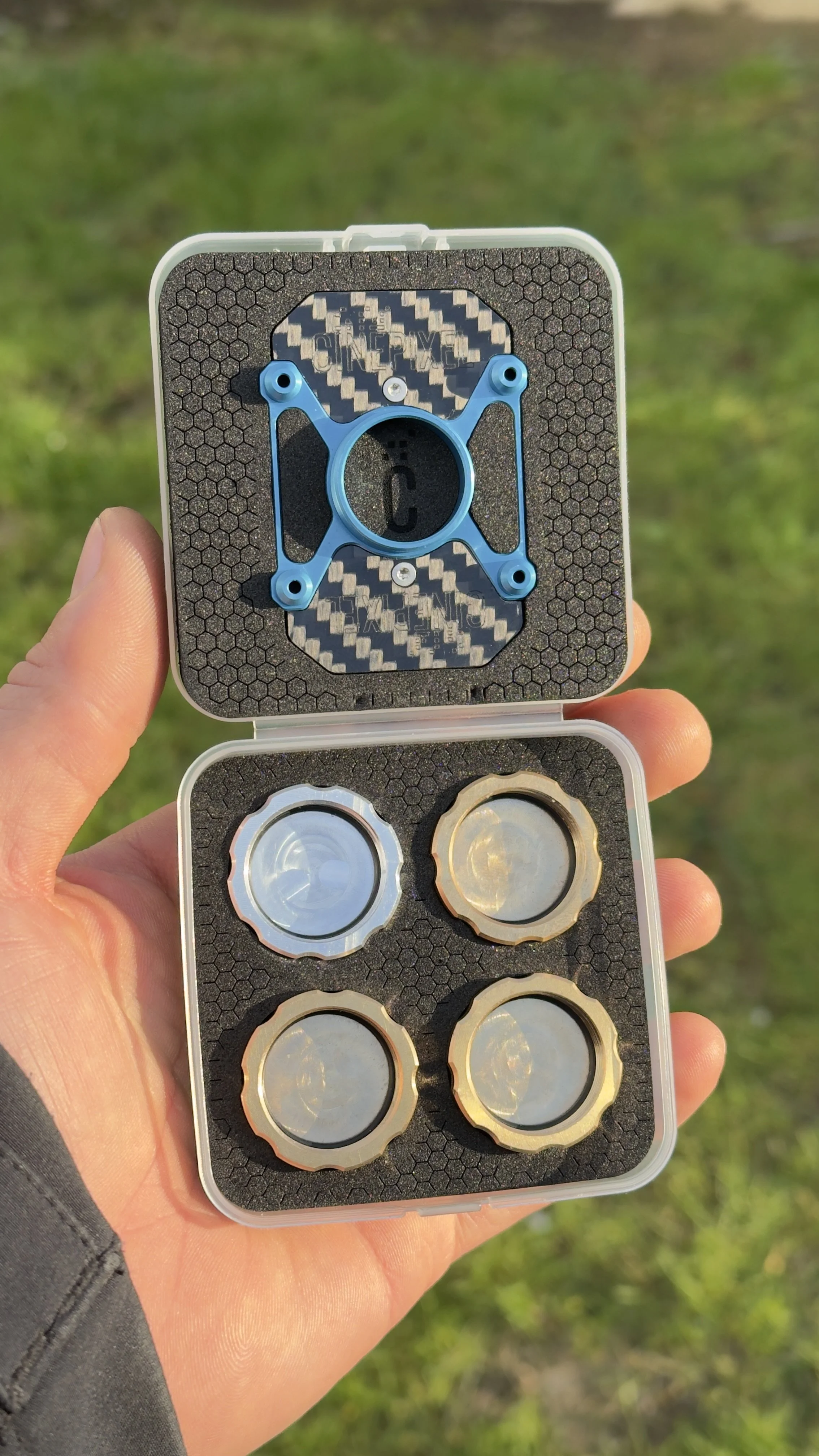 Material: Brass & Aluminium // Finish: Machined & Anodise
